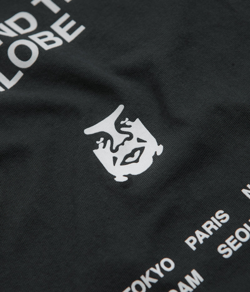 Obey Around The Globe T-Shirt - Pigment True Vintage Black - Image 5