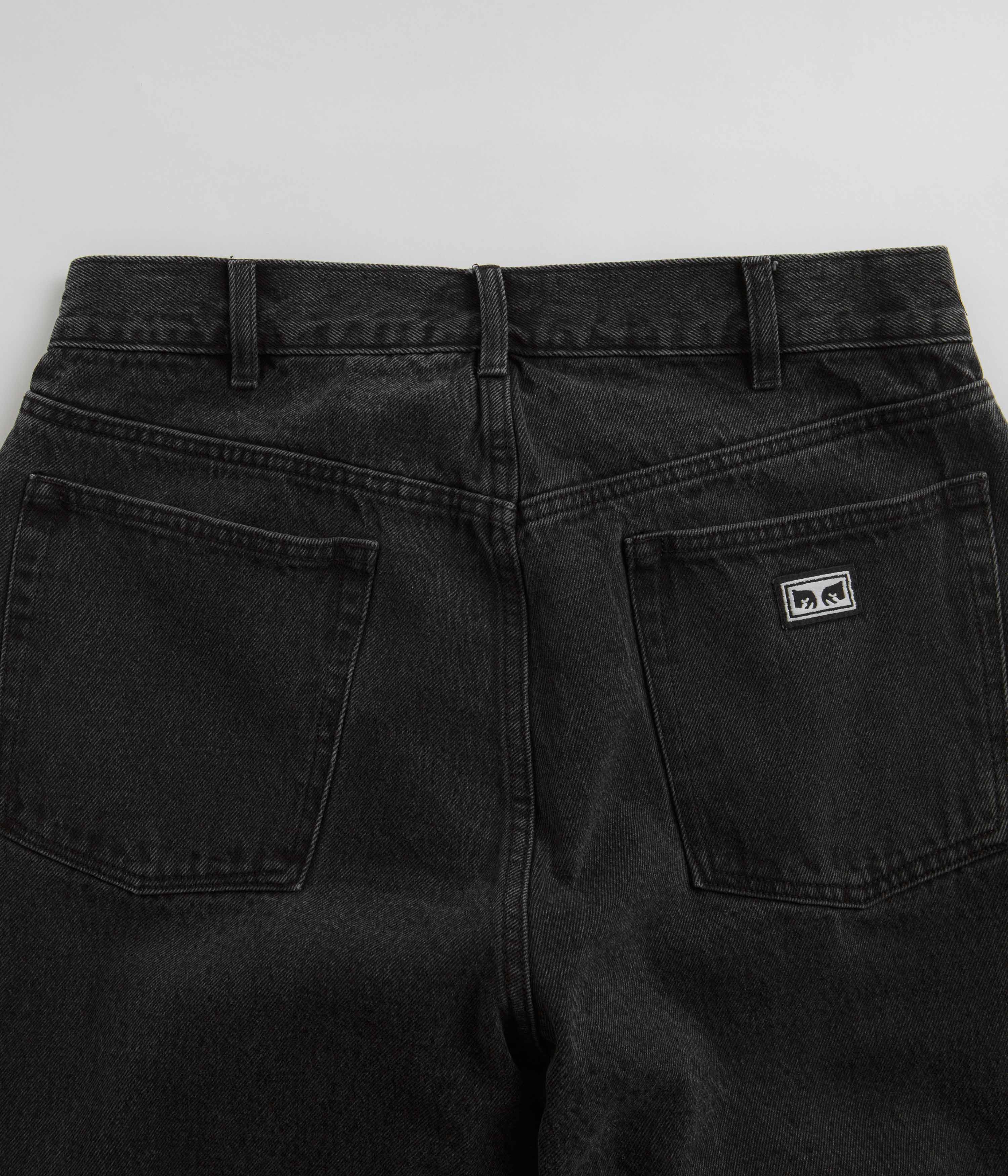 Obey Bigwig Baggy Jeans - Faded Black - Image 6