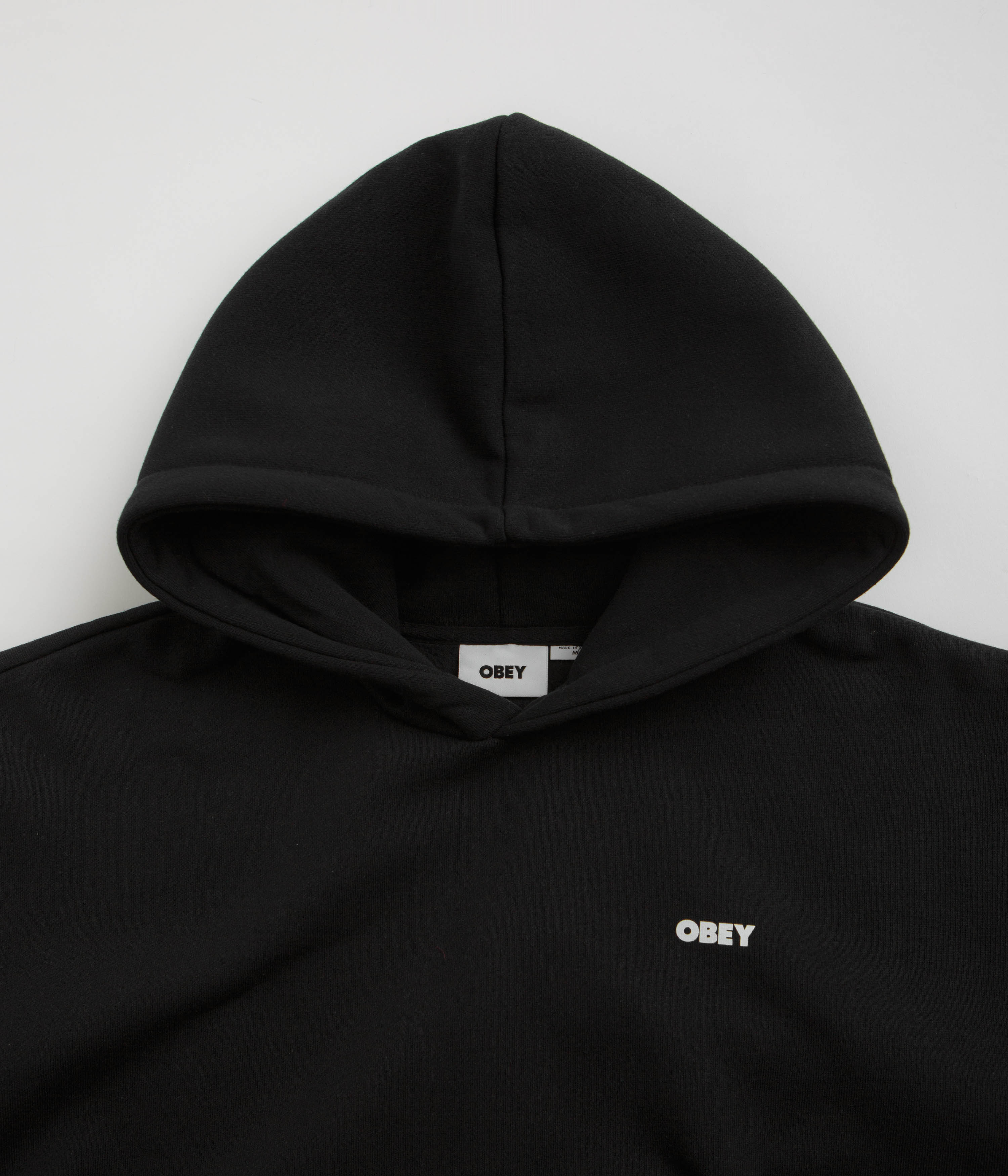 Obey Bold Icon Extra Heavy Hoodie - Black - Image 3