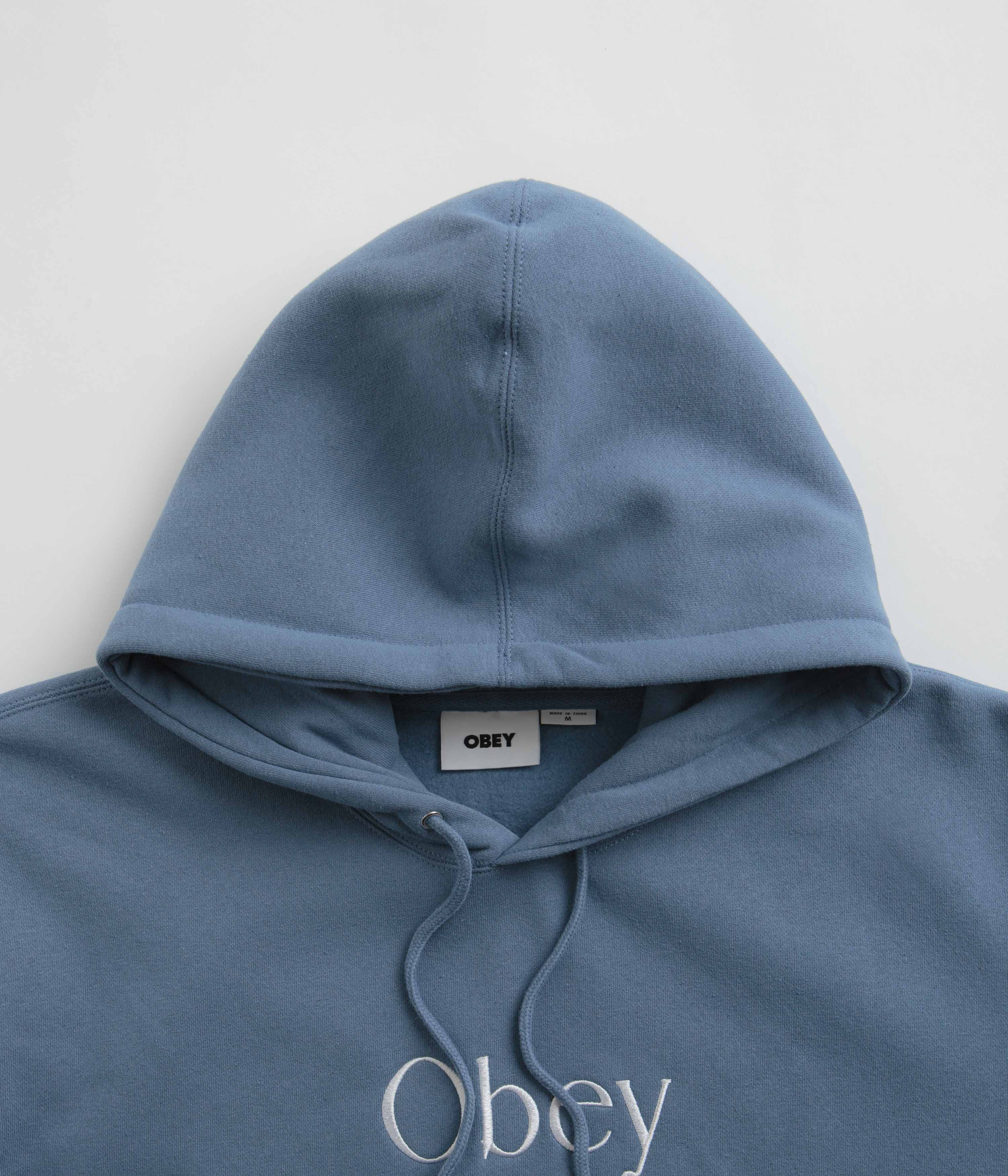 Obey Choir Hoodie - Coronet Blue - Image 4