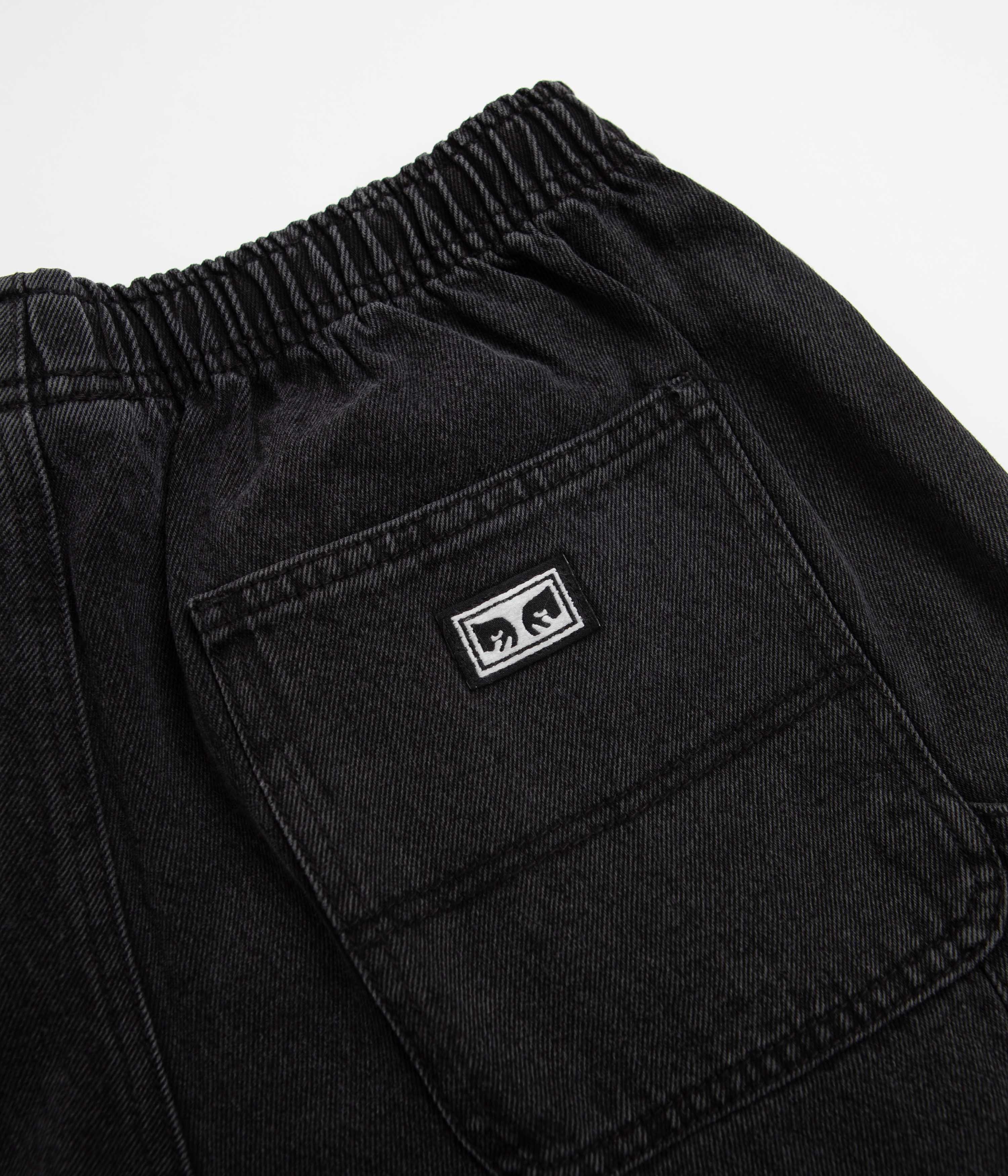 Obey Easy Denim Carpenter Shorts - Black - Image 5