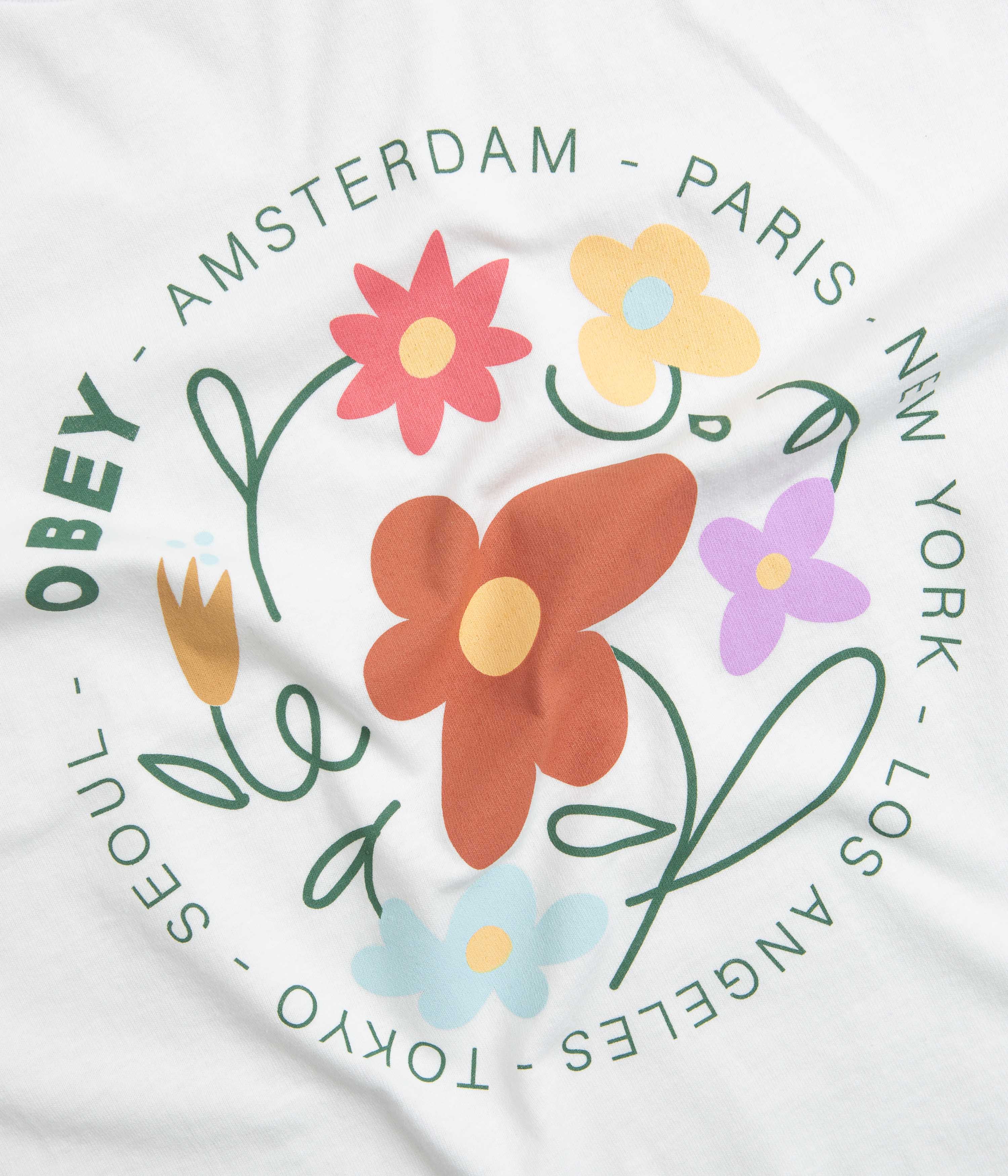 Obey Flower Dance T-Shirt - White - Image 3