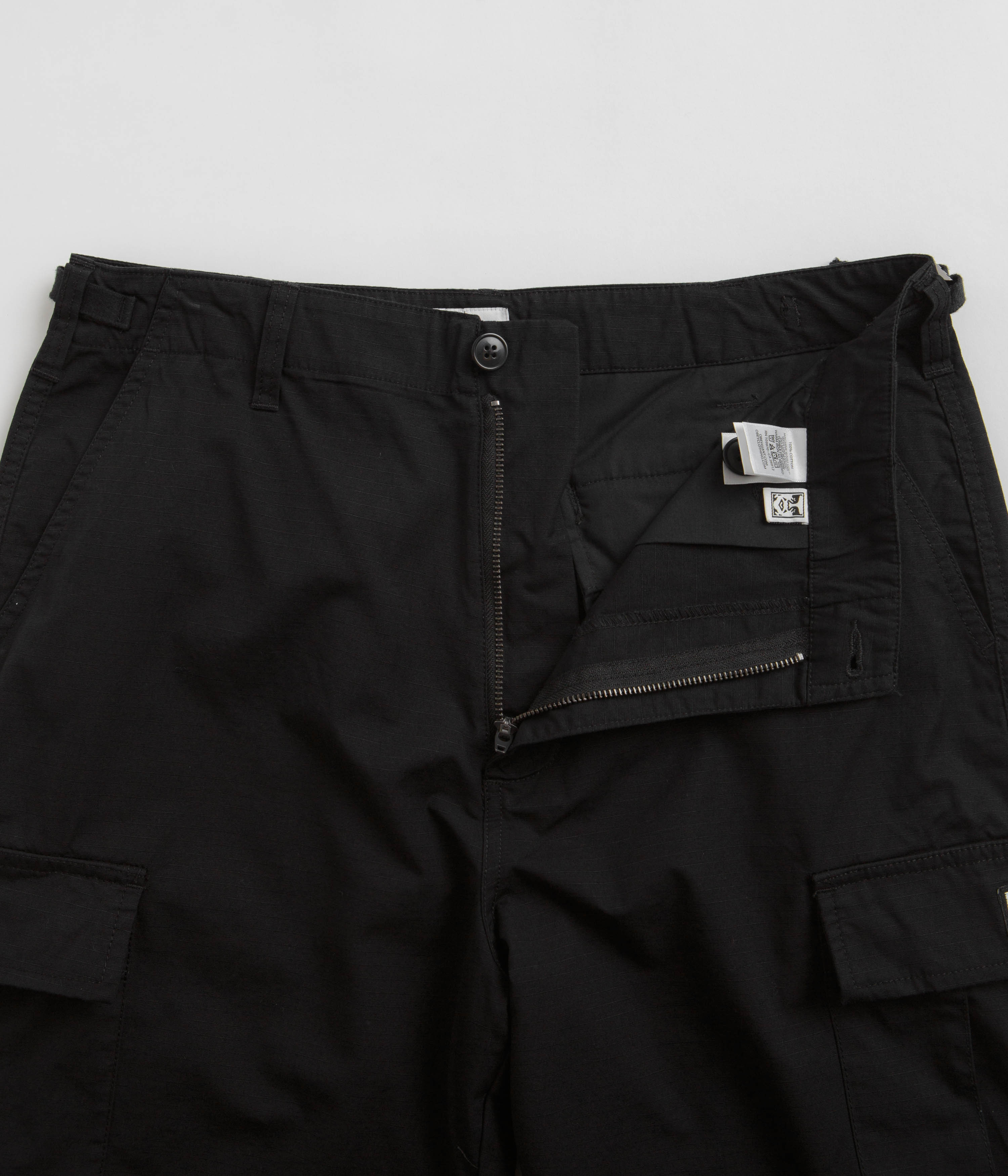 Obey Hardwork Ripstop Cargo Pants - Black - Image 5