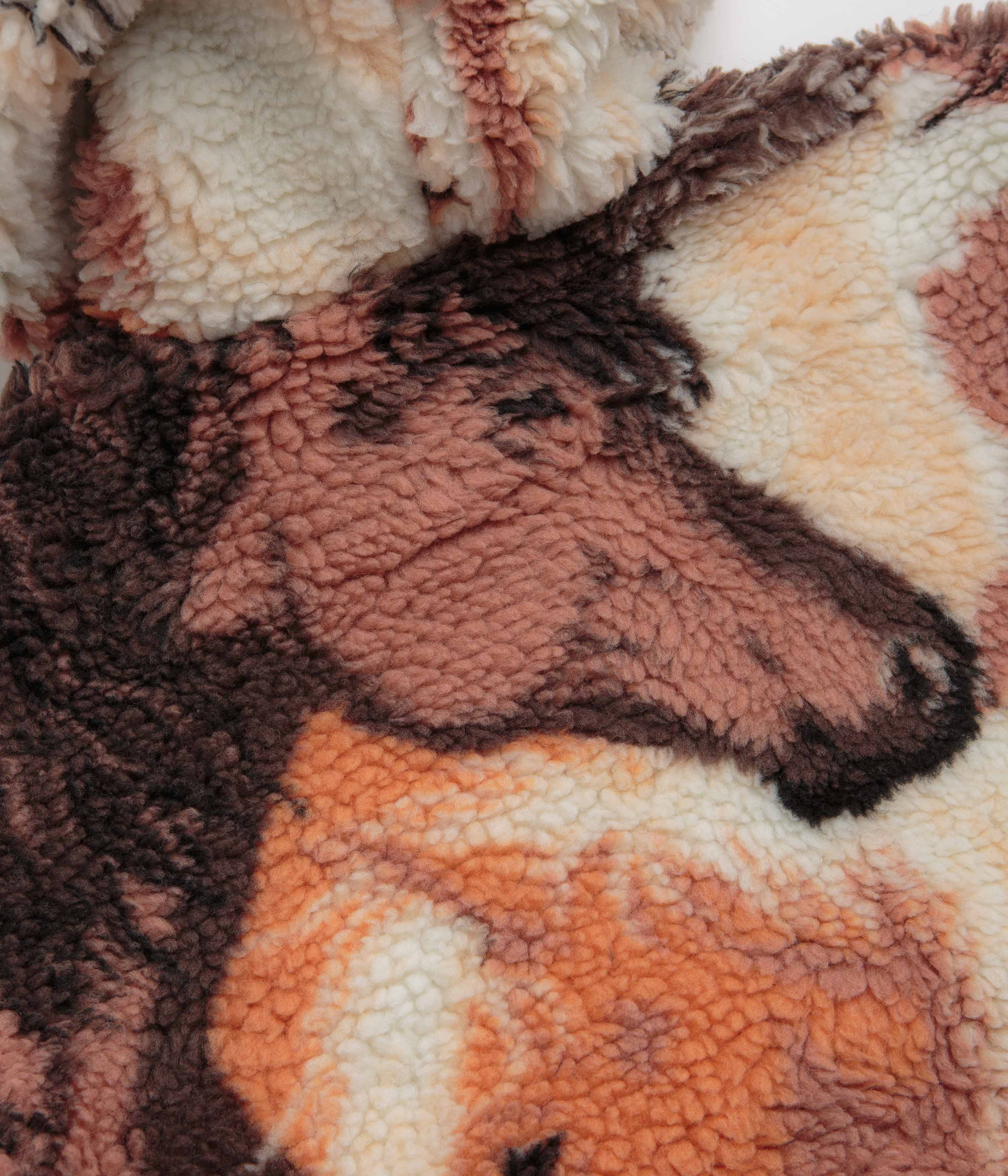 Obey Horses Sherpa Jacket - Brown Multi - Image 6
