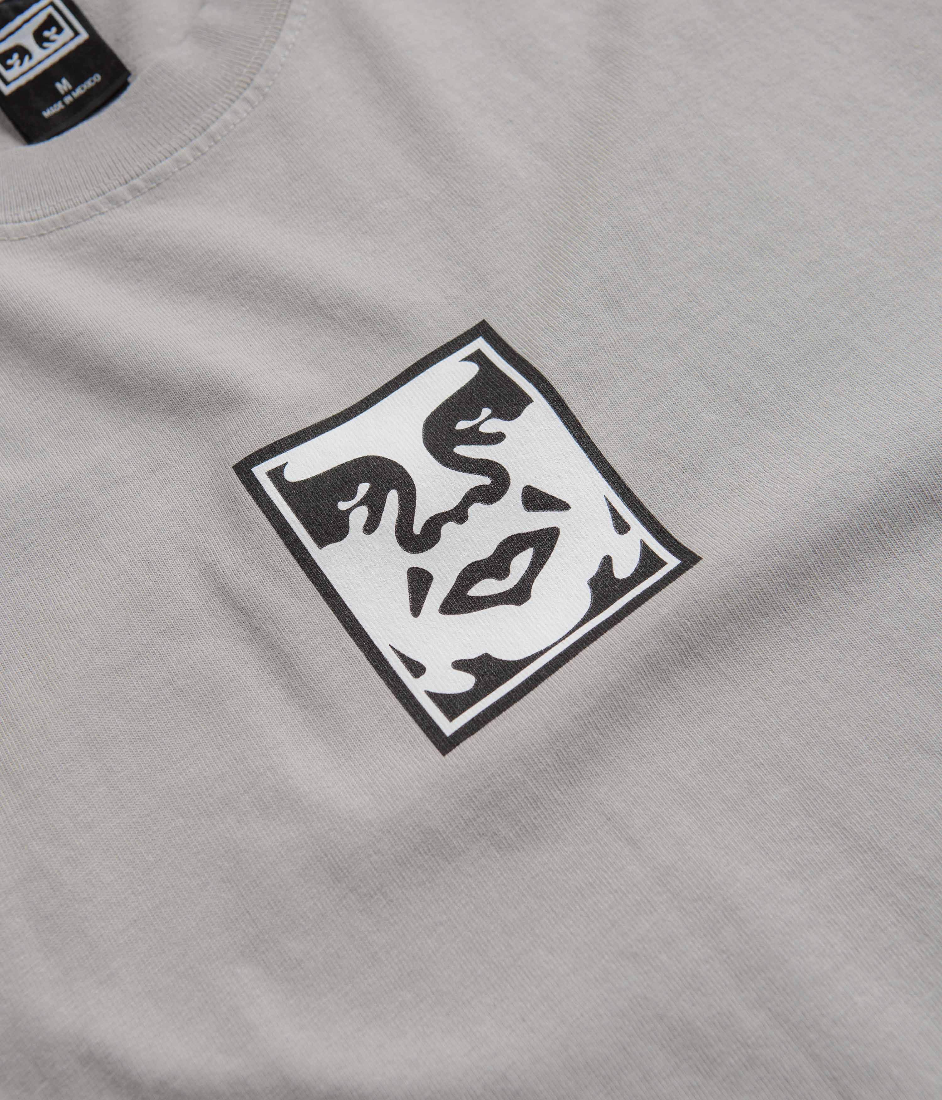 Obey Icon Heavyweight T-Shirt - Silver Grey - Image 2