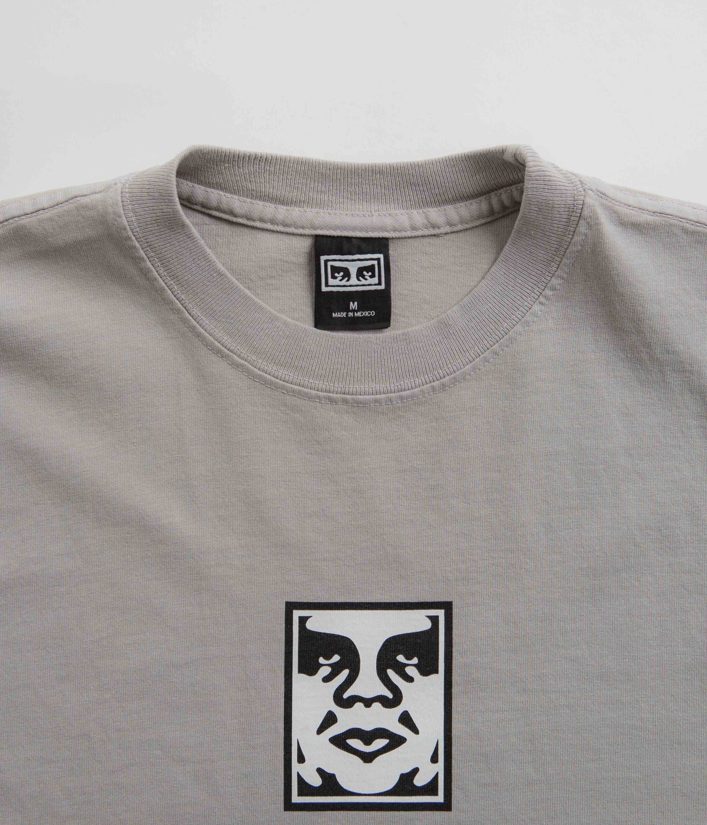 Obey Icon Heavyweight T-Shirt - Silver Grey - Image 3