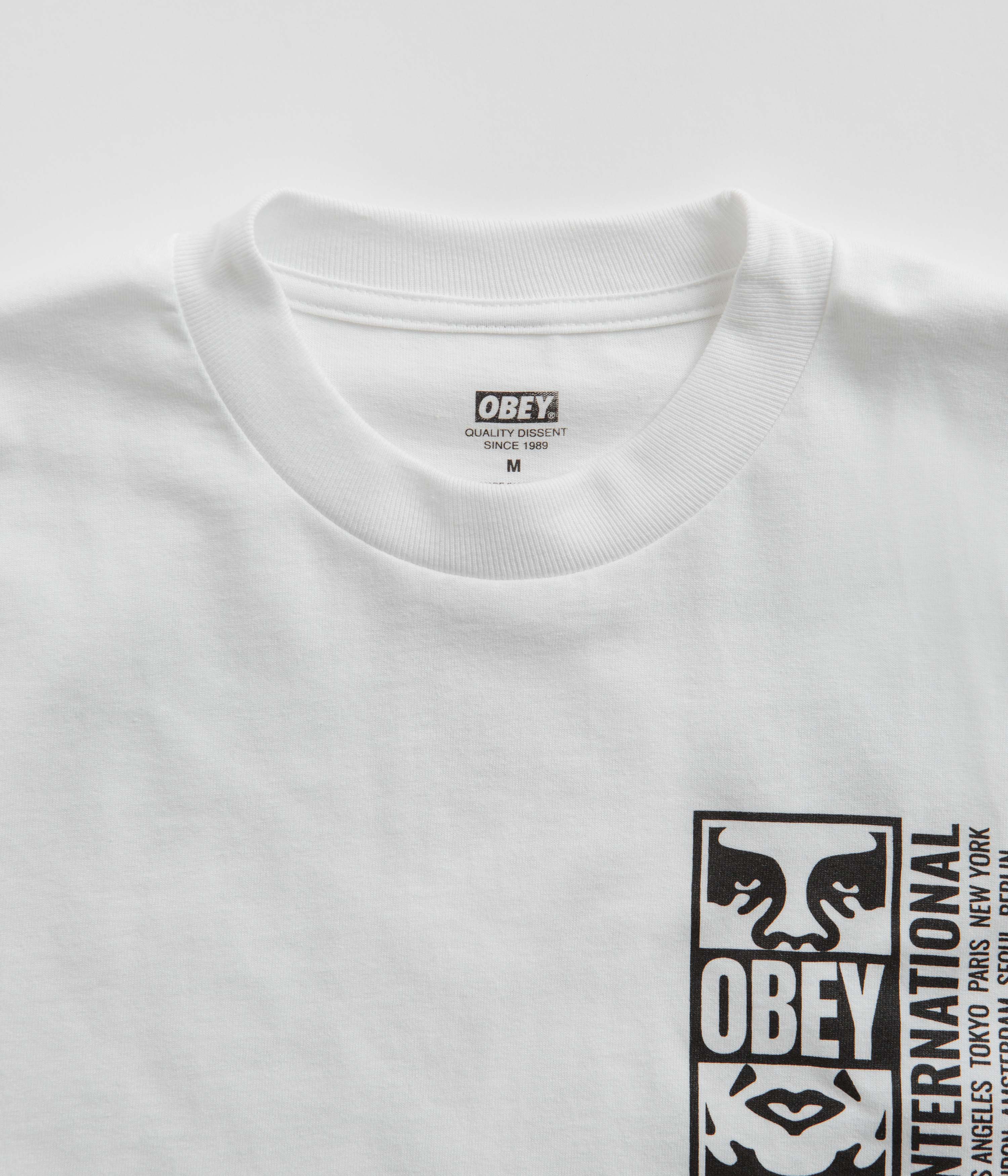 Obey Icon Split T-Shirt - White - Image 4