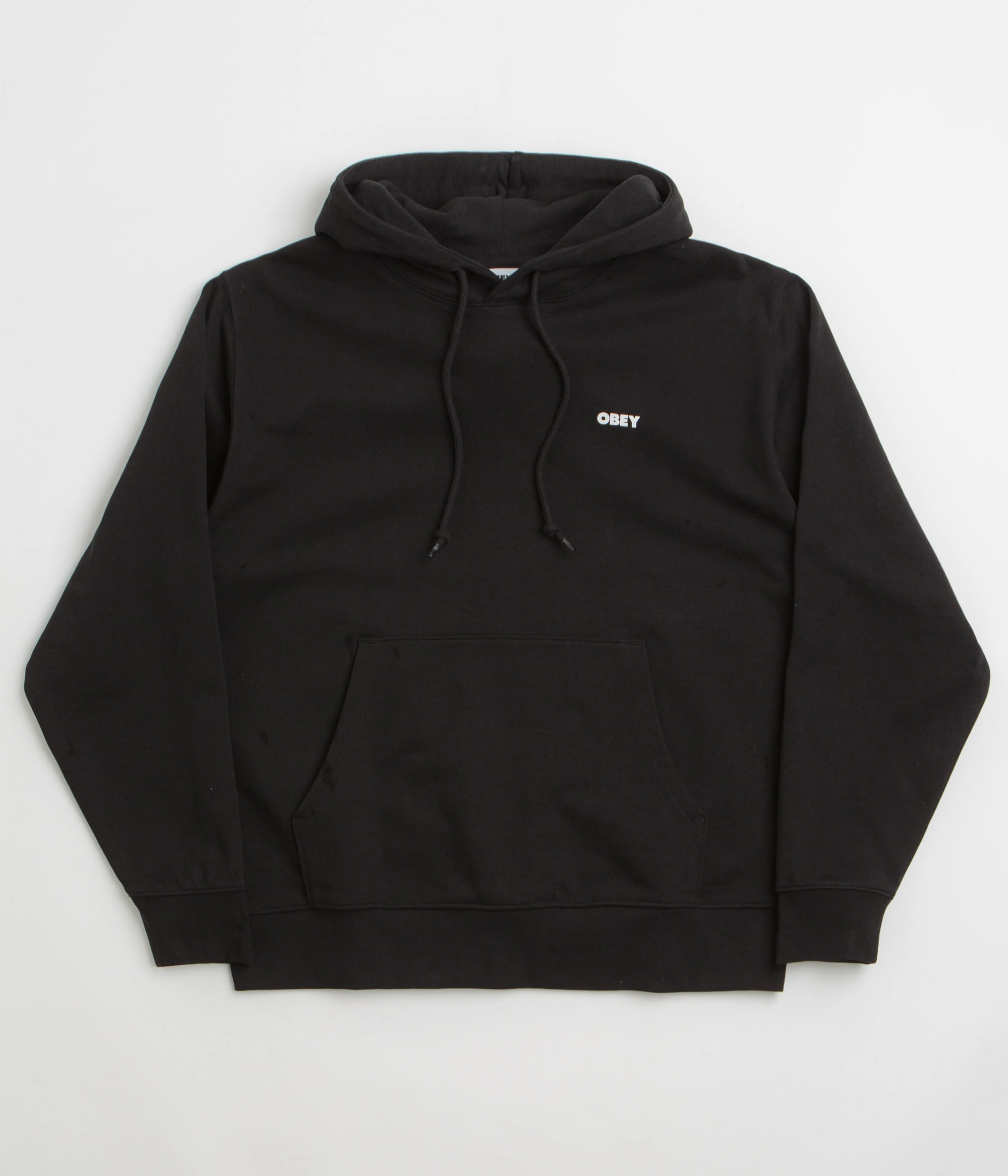 Obey Icon Stencil Flame Hoodie - Black - Image 2