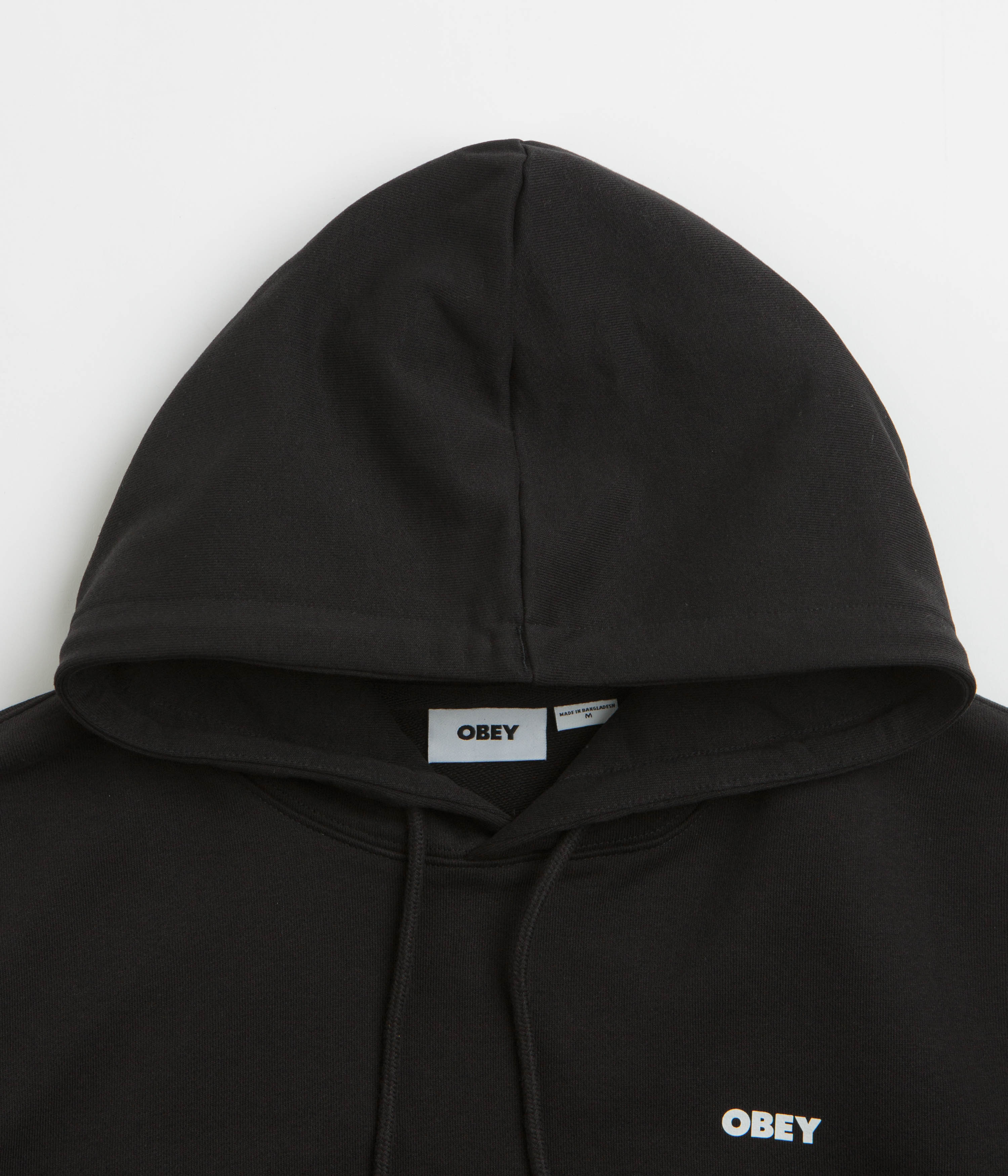 Obey Icon Stencil Flame Hoodie - Black - Image 3