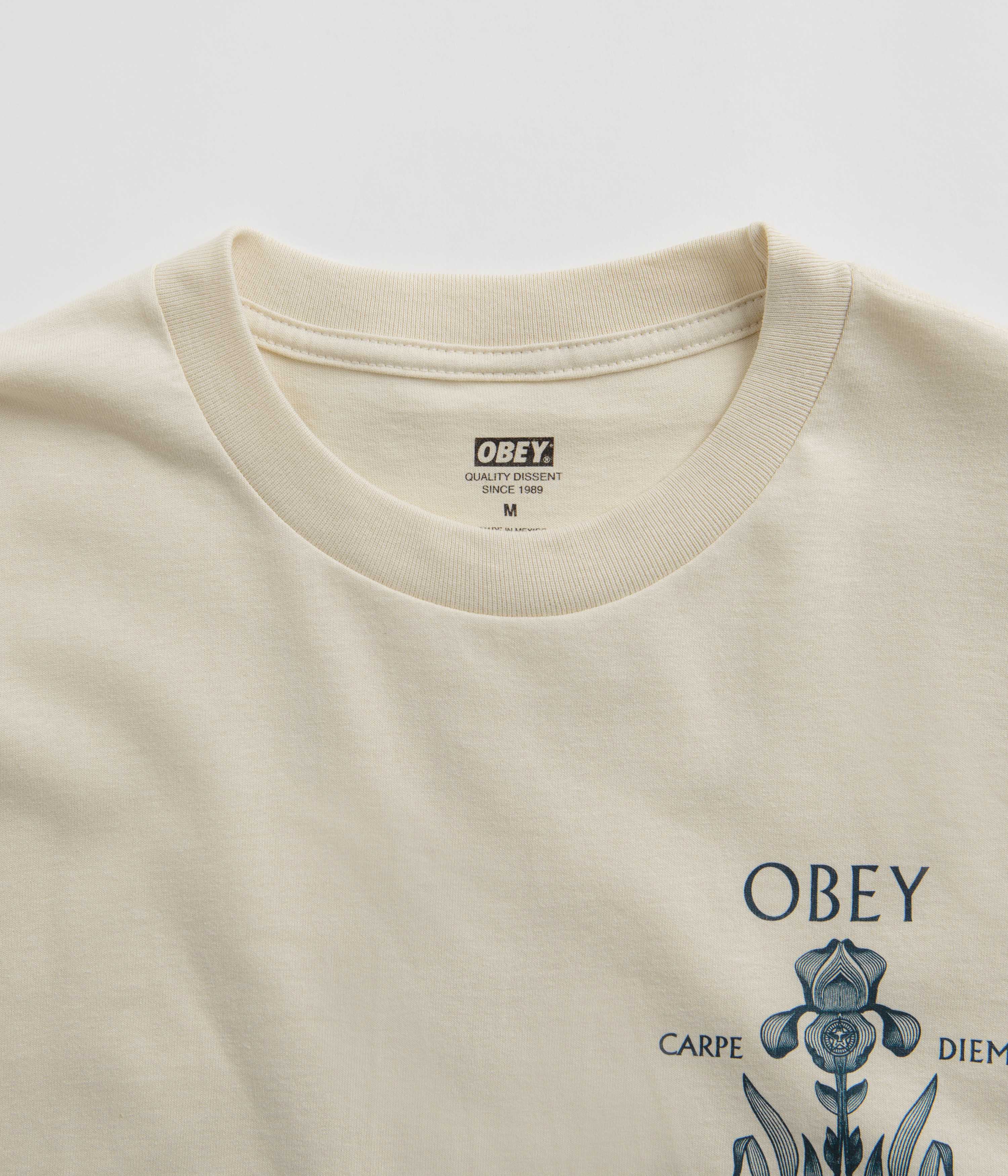 Obey Iris In Bloom T-Shirt - Cream - Image 4