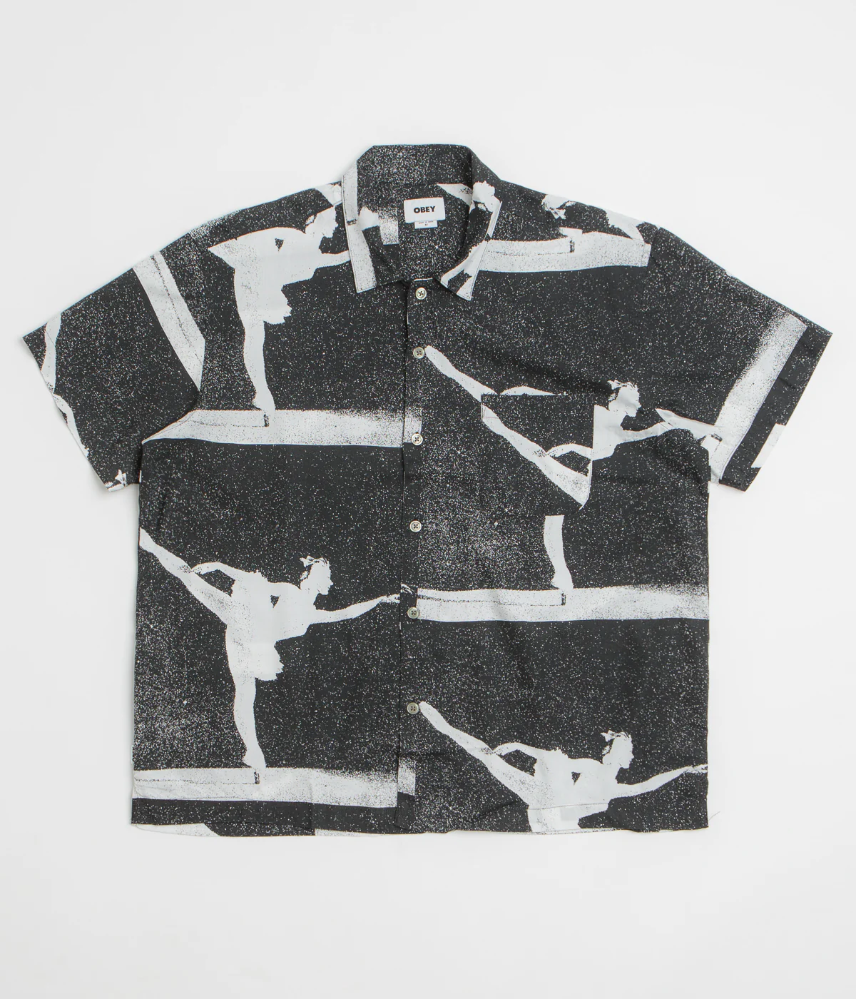 Obey Jacques Short Sleeve Shirt - Black Multi