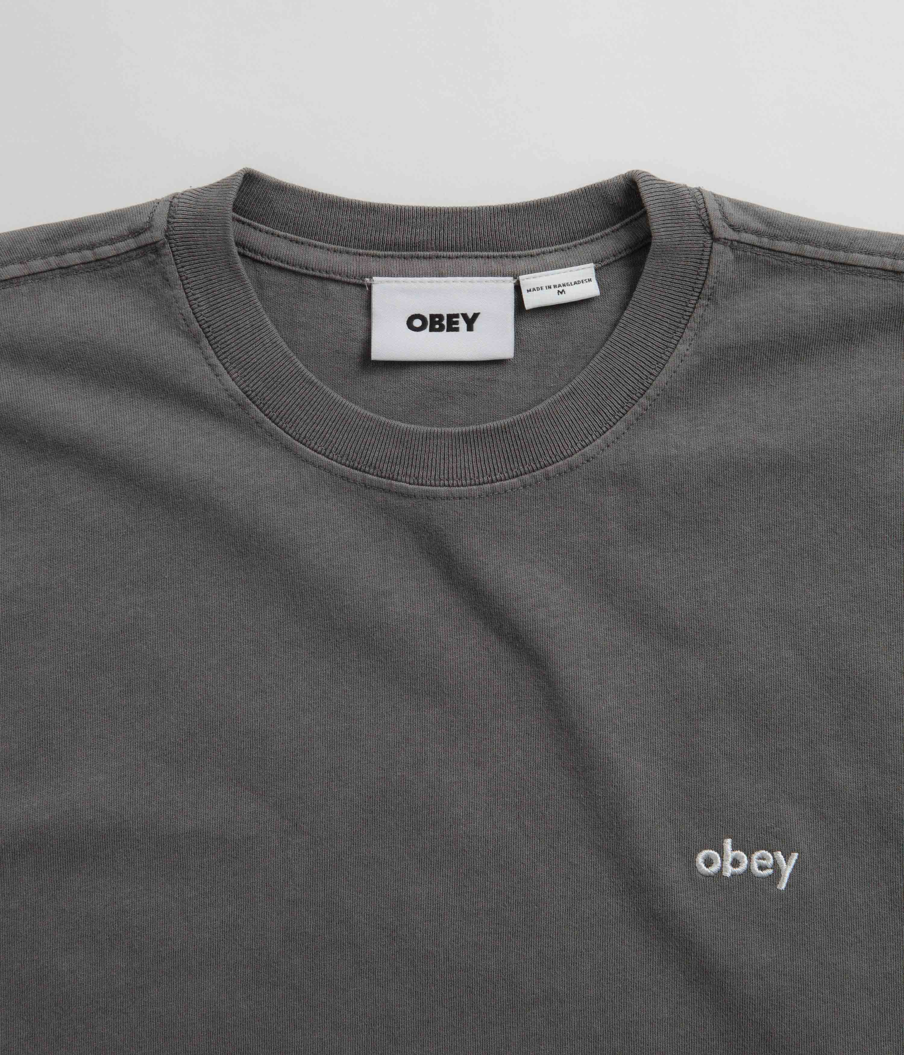 Obey Lowercase Pigment T-Shirt - Digital Black - Image 3