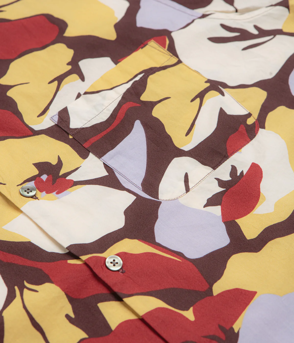 Obey Maxwell Short Sleeve Shirt - Chocolate Multi - Image 3