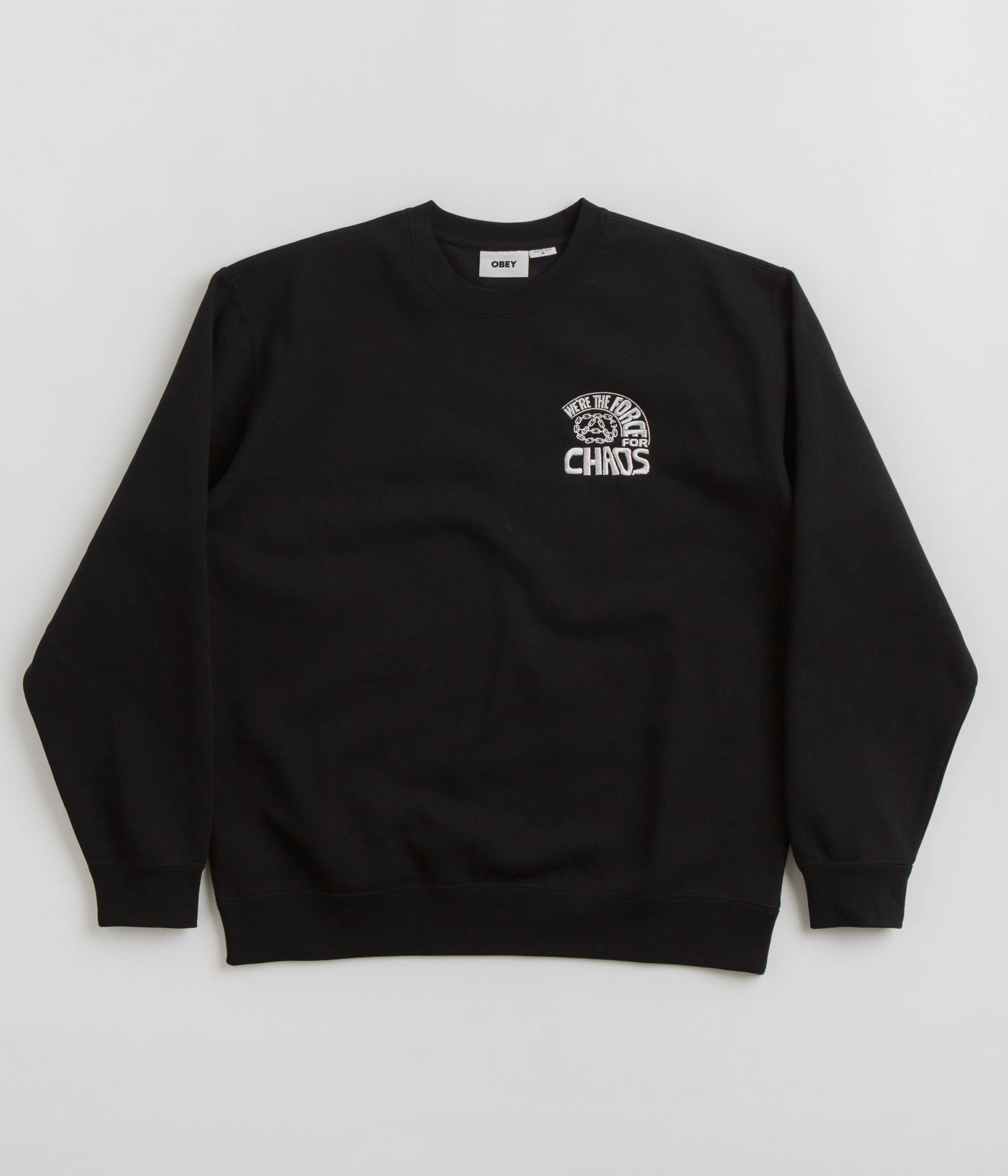 Obey Peace Program Crewneck Sweatshirt - Black - Image 2