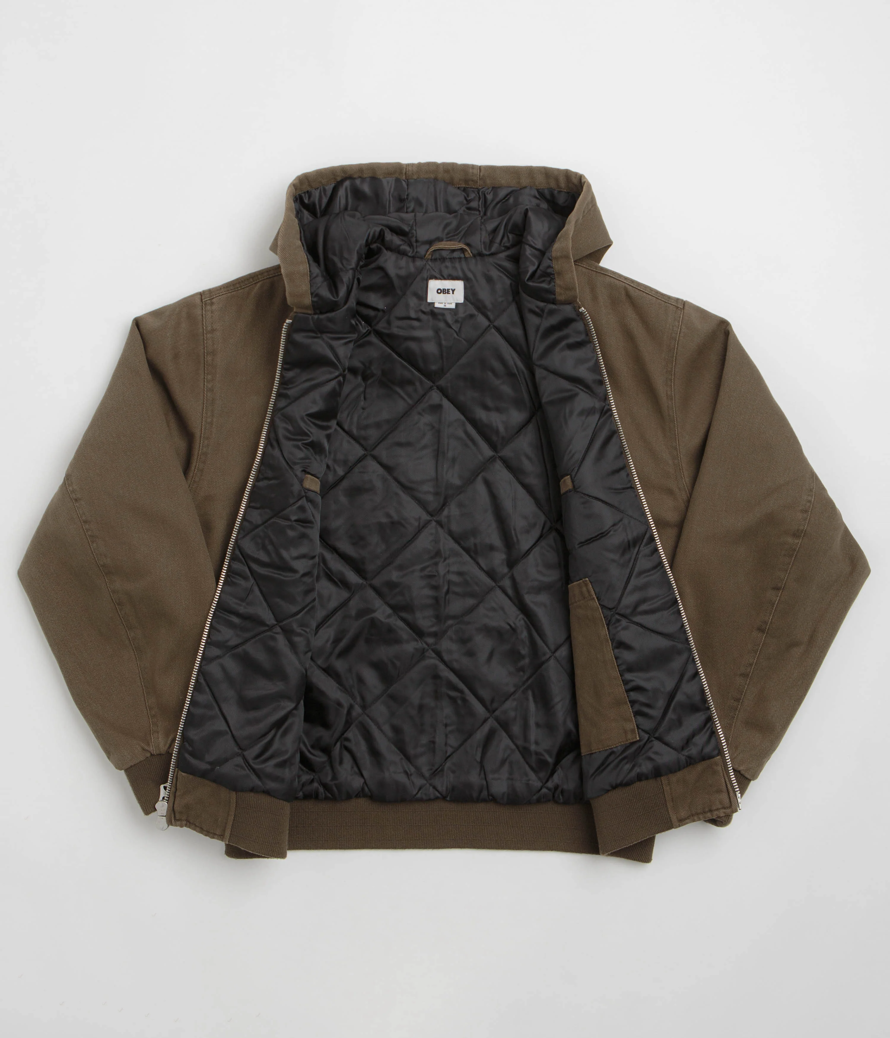 Obey Randy Zip Up Hoodie - Wren Faded Wash - Image 2
