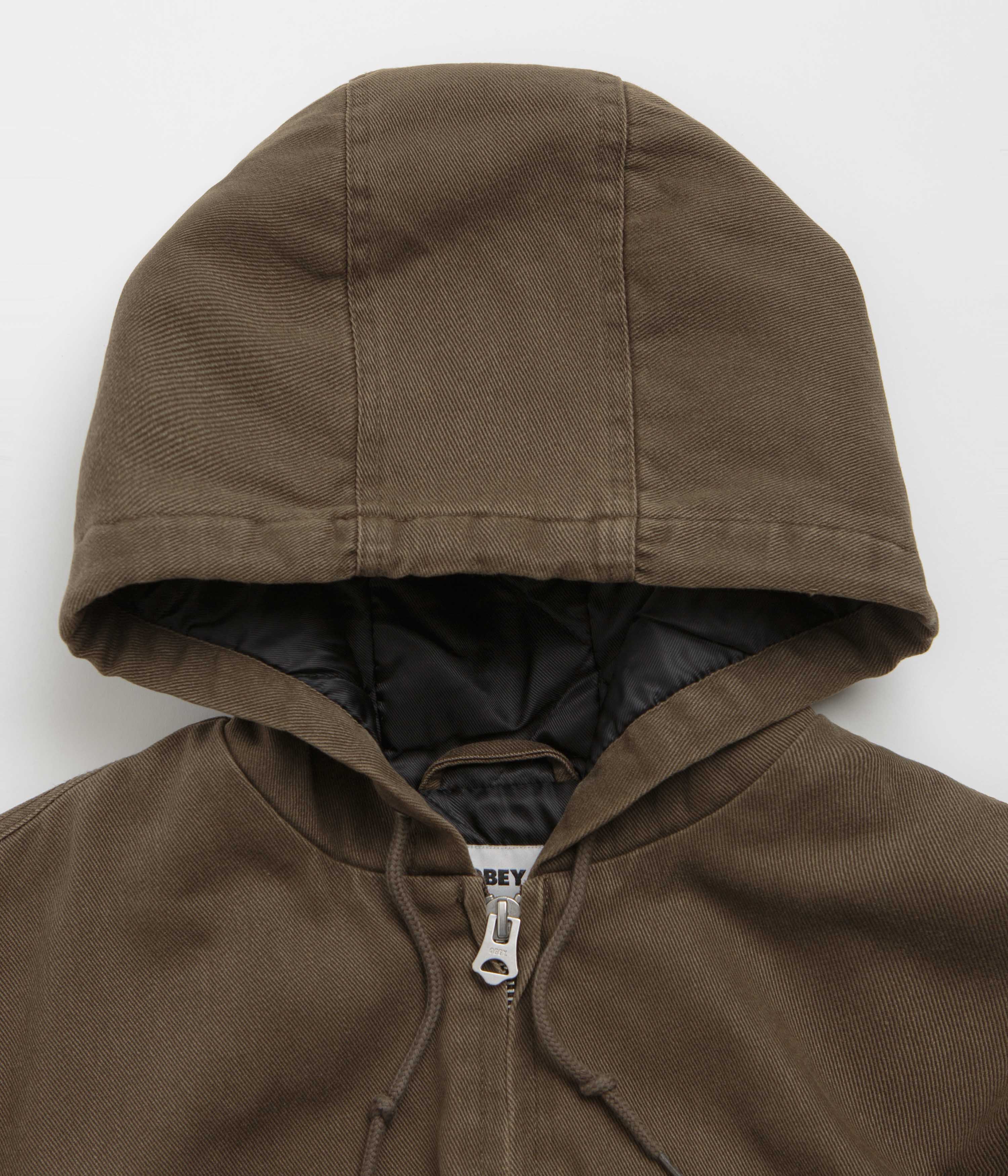 Obey Randy Zip Up Hoodie - Wren Faded Wash - Image 5