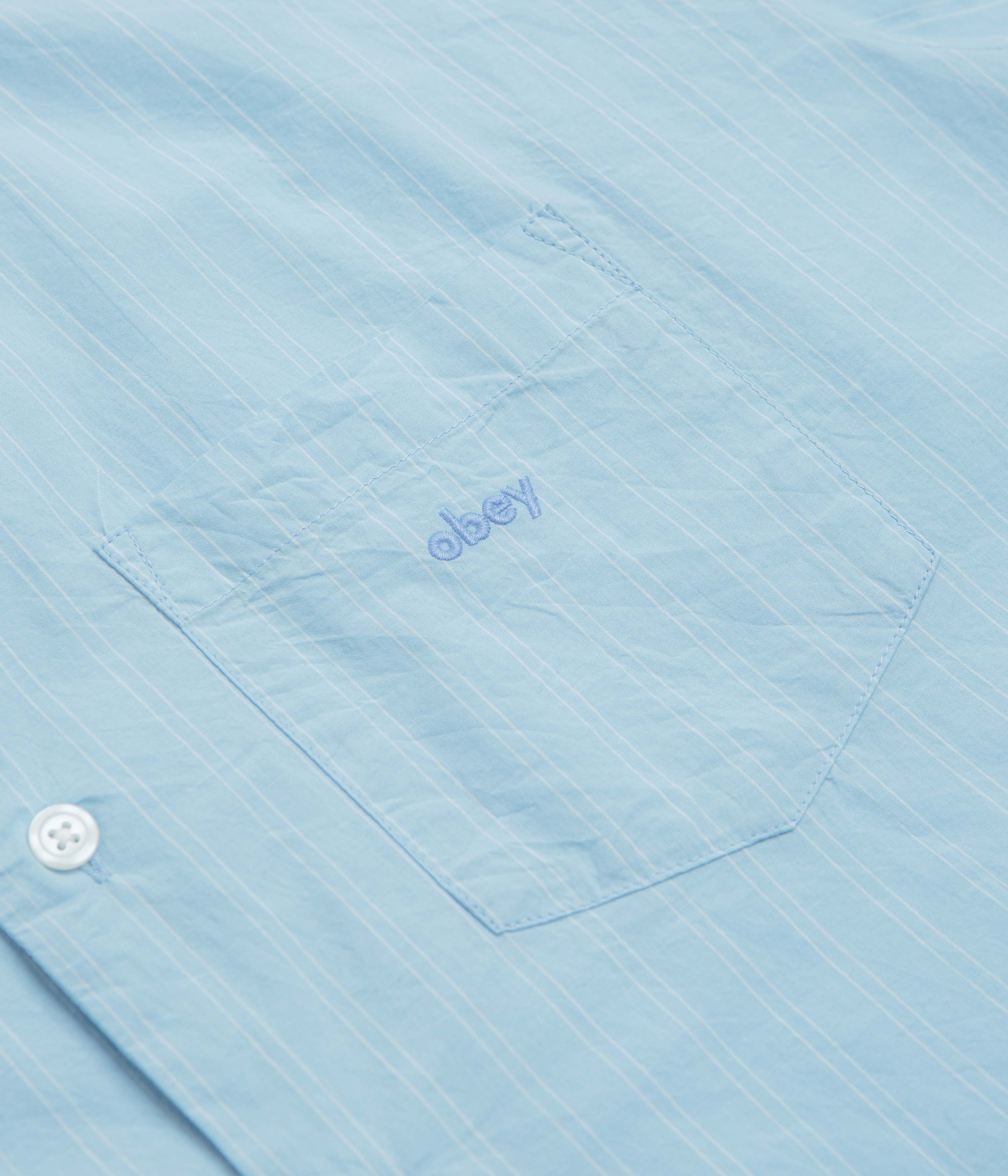 Obey Rizzo Short Sleeve Shirt - Cerulean Multi - Image 3