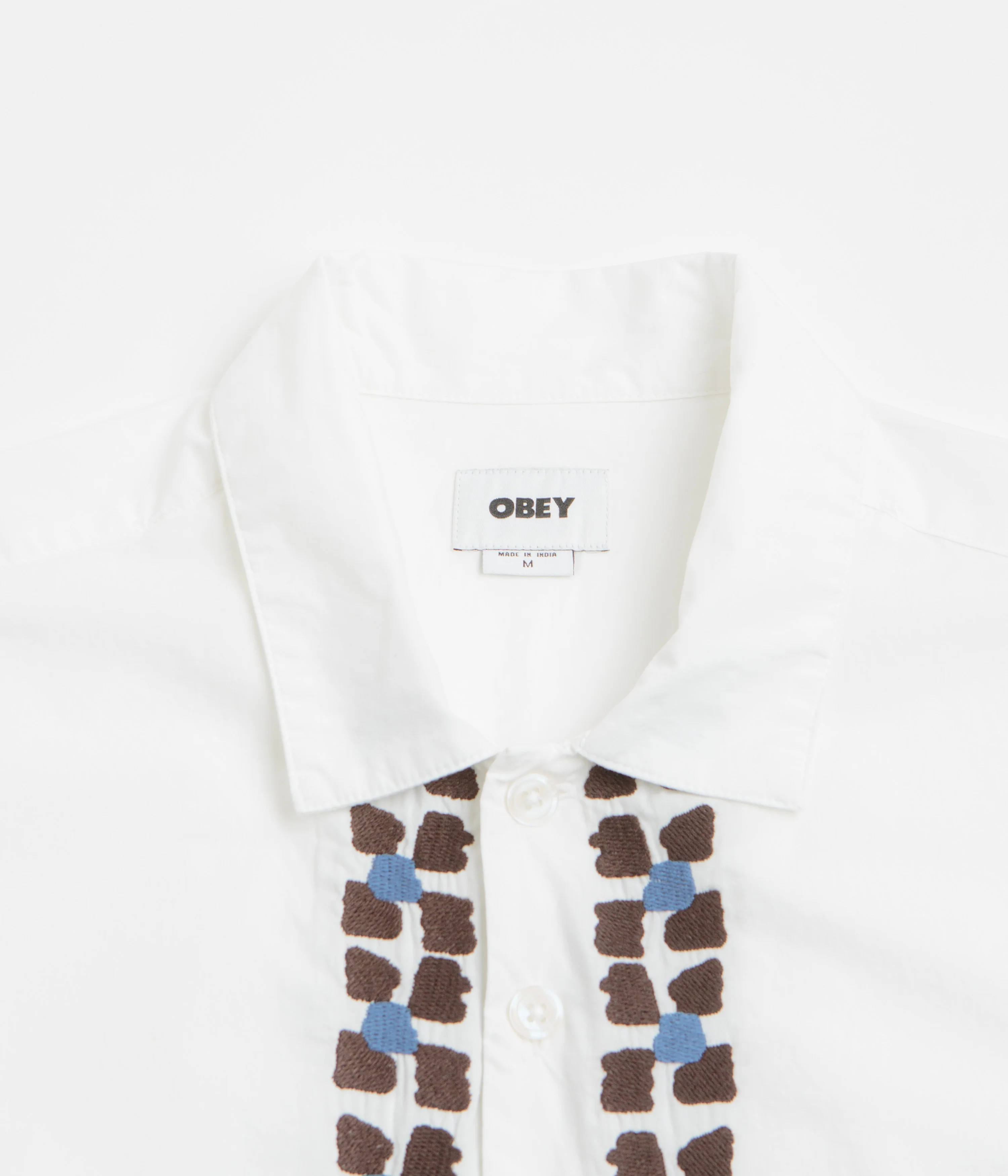 Obey Ruben Short Sleeve Shirt - White Multi - Image 2