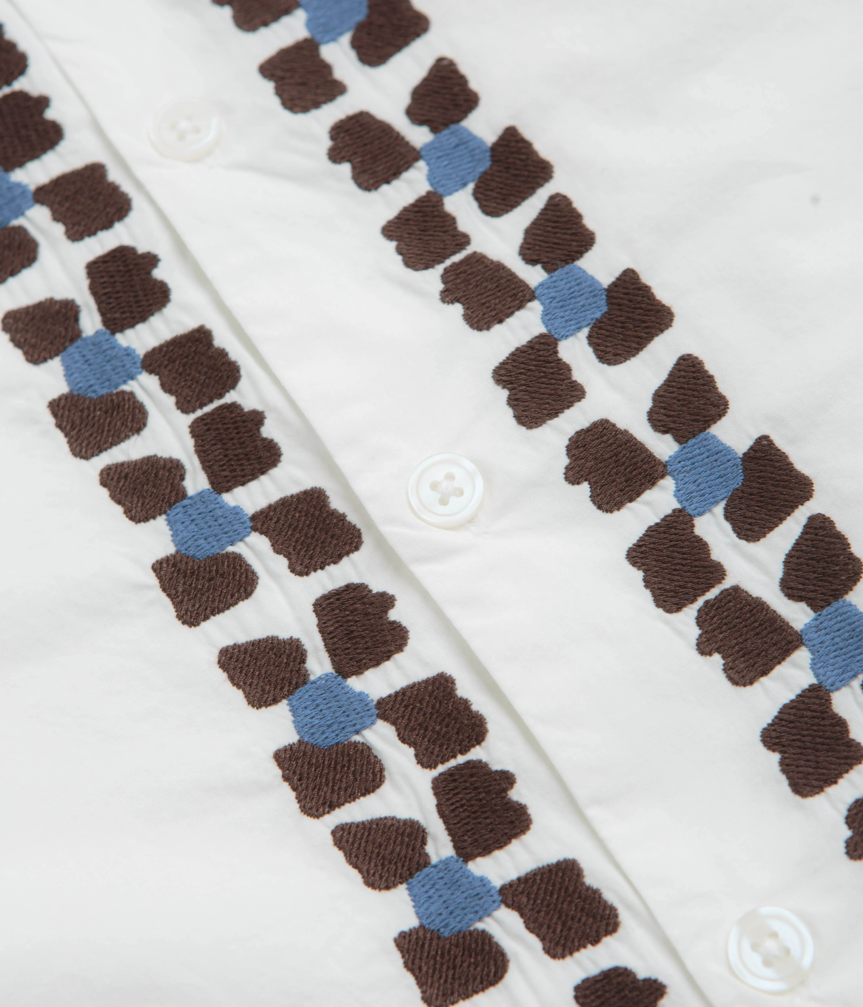 Obey Ruben Short Sleeve Shirt - White Multi - Image 5