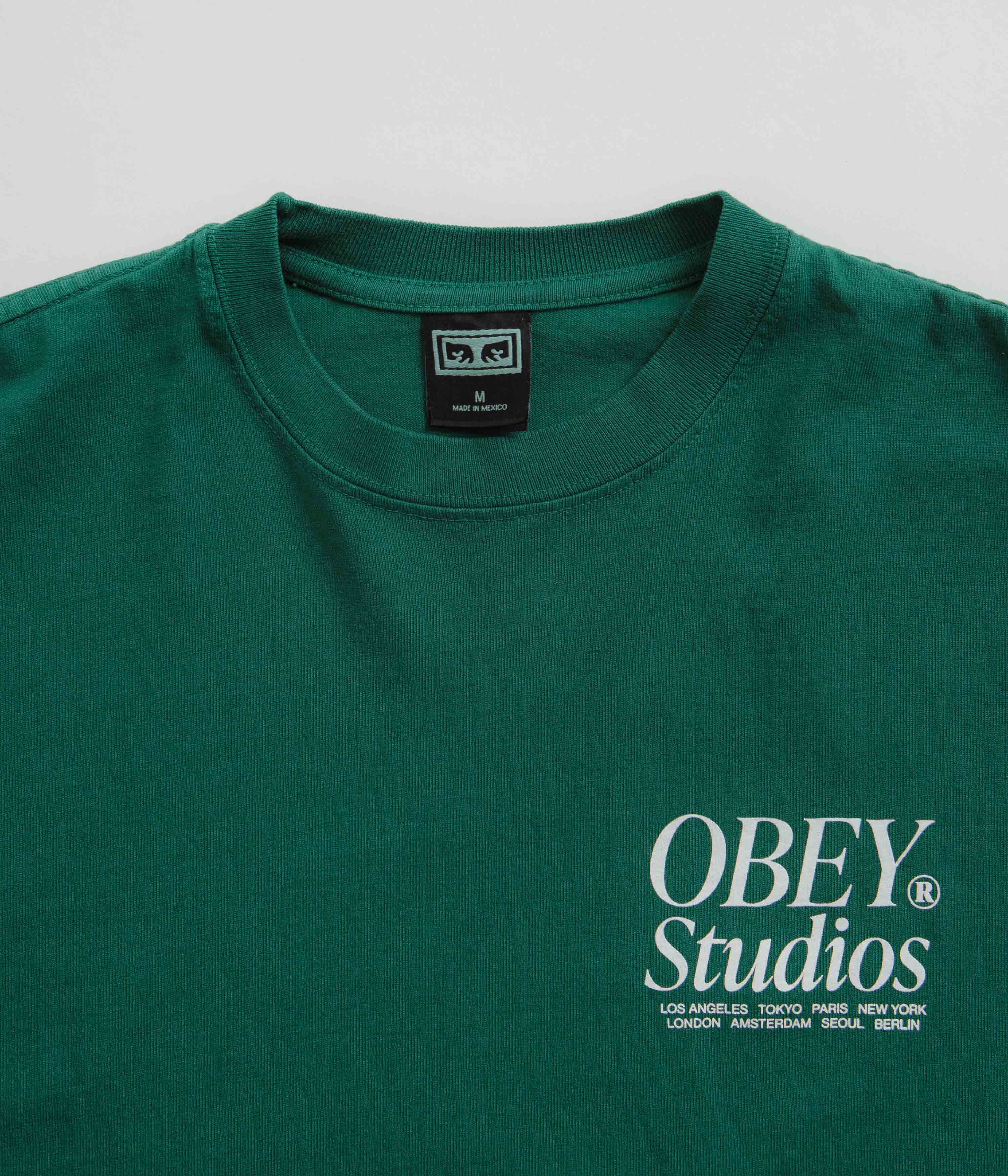 Obey Studios Icon T-Shirt - Adventure Green - Image 4