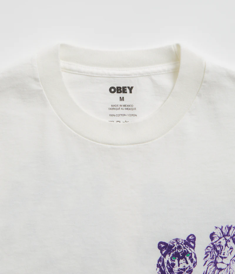 Obey Unite & Fight T-Shirt - Pigment Vintage White - Image 4