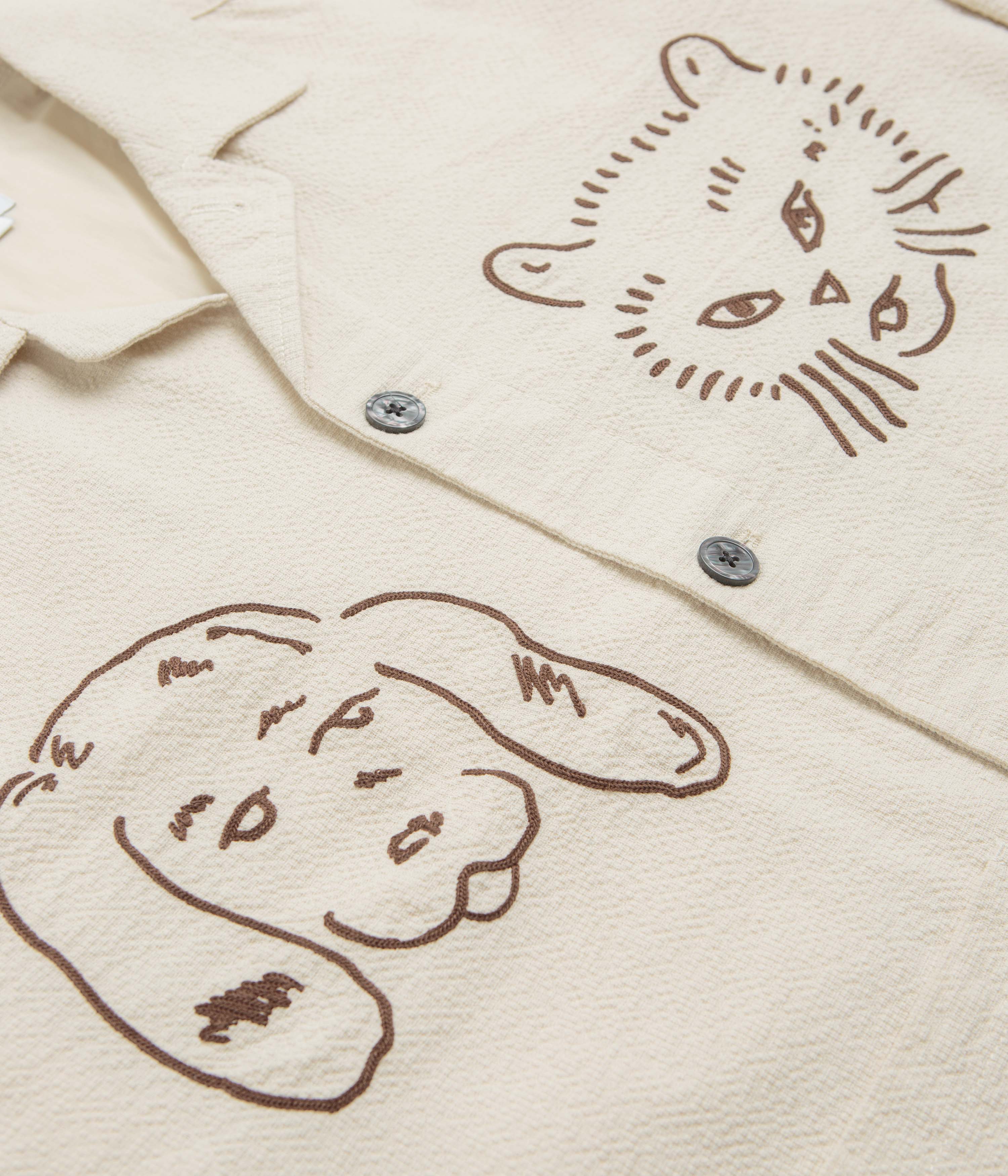 Obey Vesta Shirt Jacket - Egret - Image 5