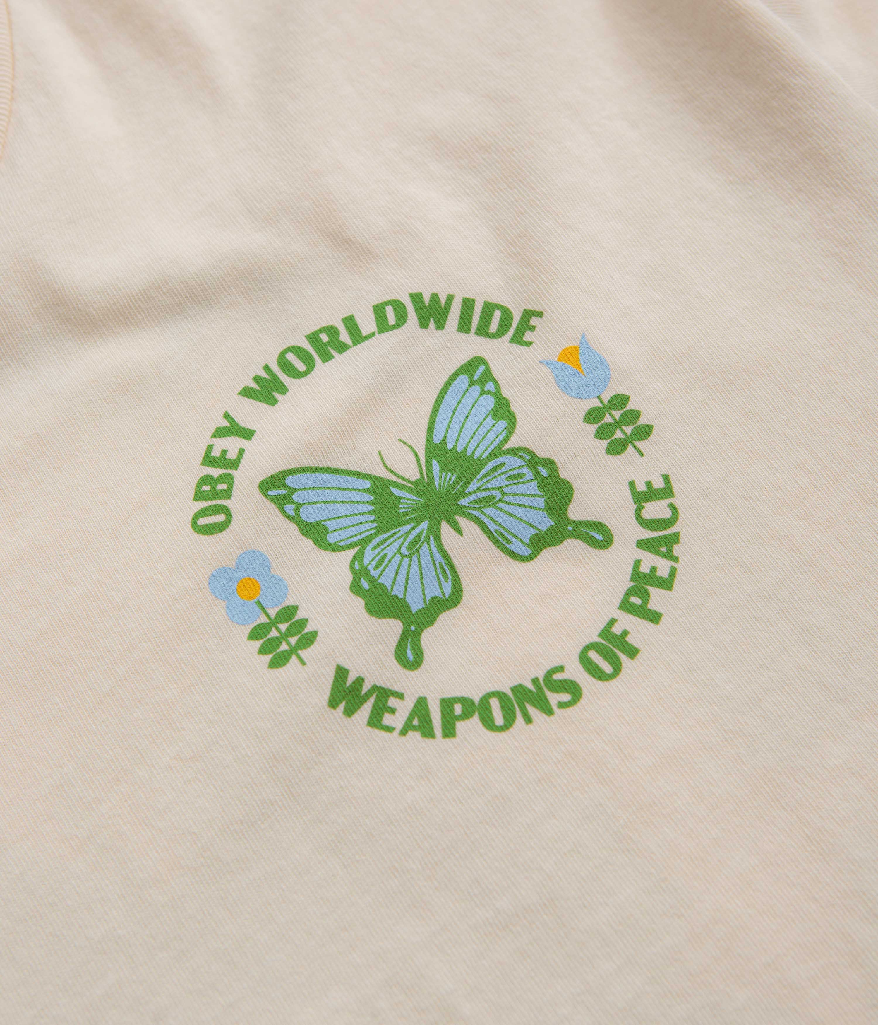 Obey Weapons Of Peace T-Shirt - Sago - Image 3