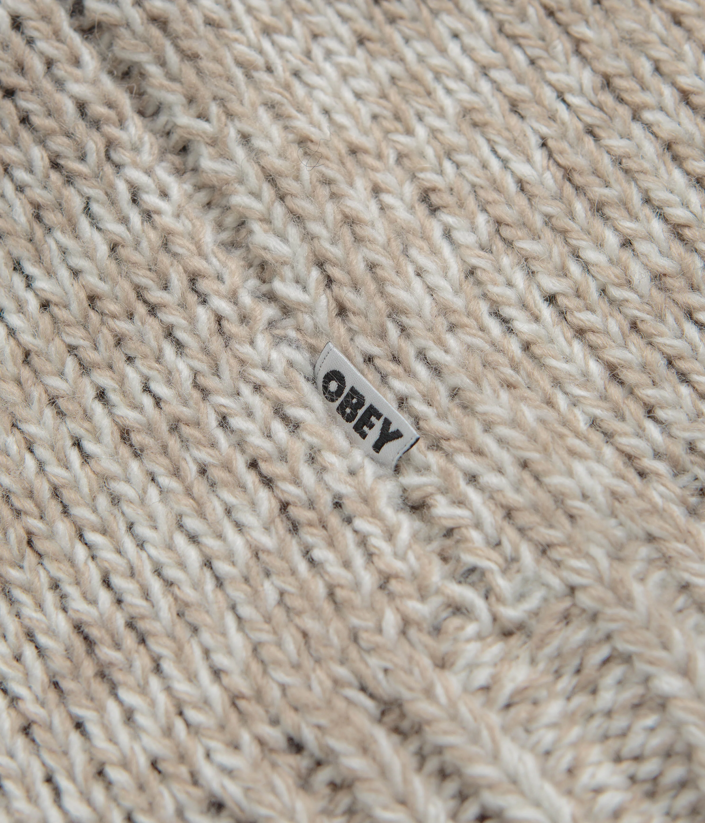Obey Zip Up Baja Hoodie - Natural Multi - Image 5