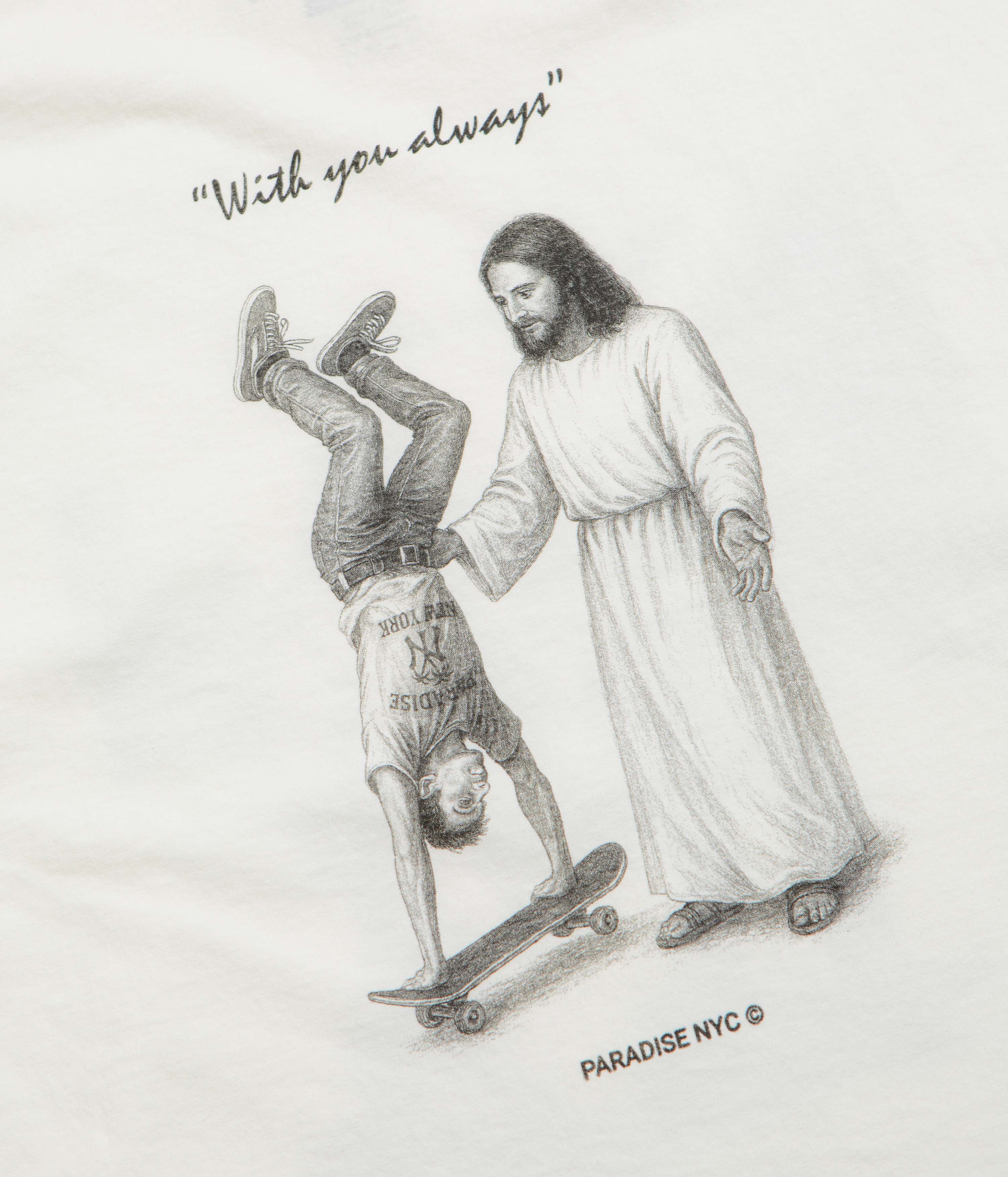 Paradise NYC With You Always T-Shirt - Off White - Image 5