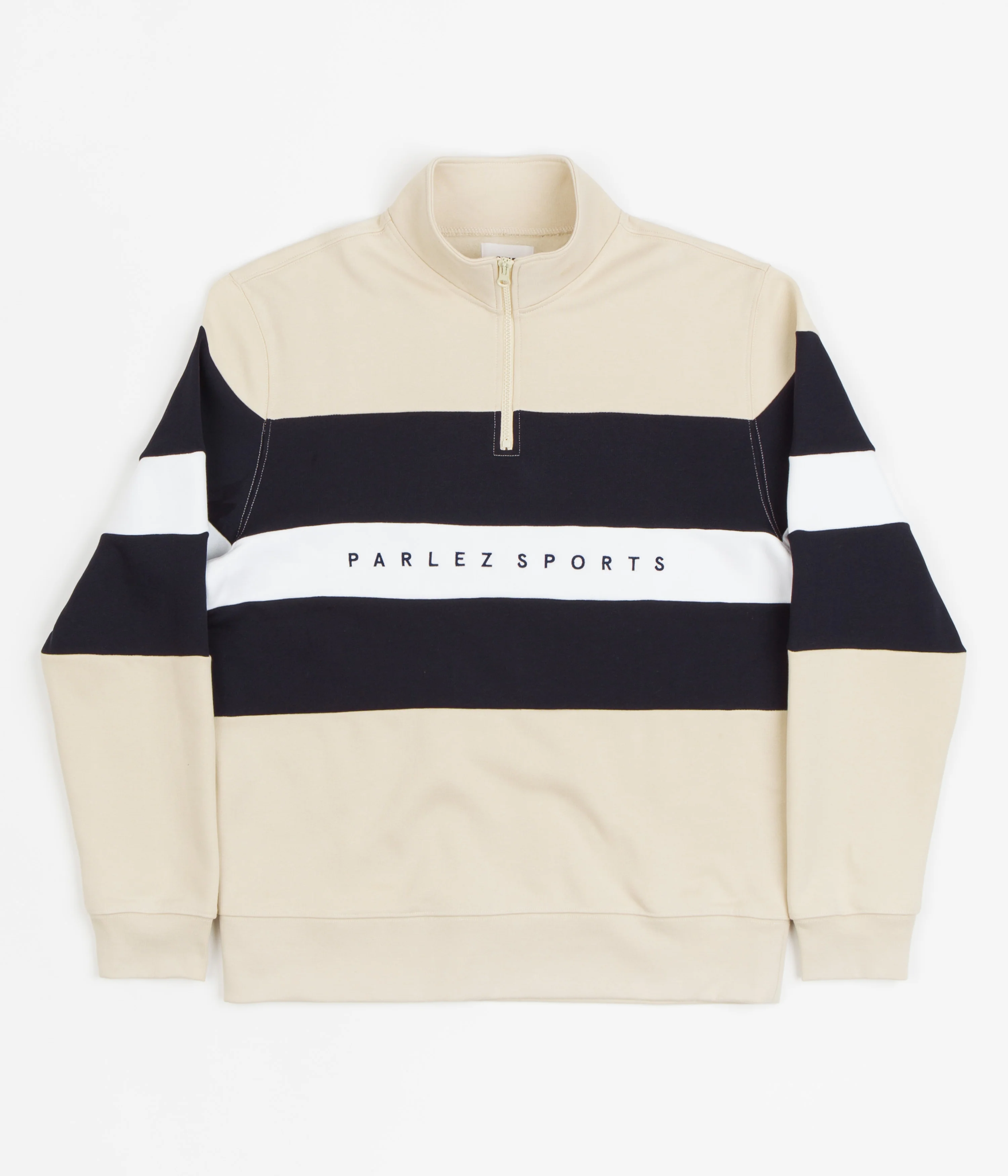 Parlez Aback Quarter Zip Sweatshirt - Ecru