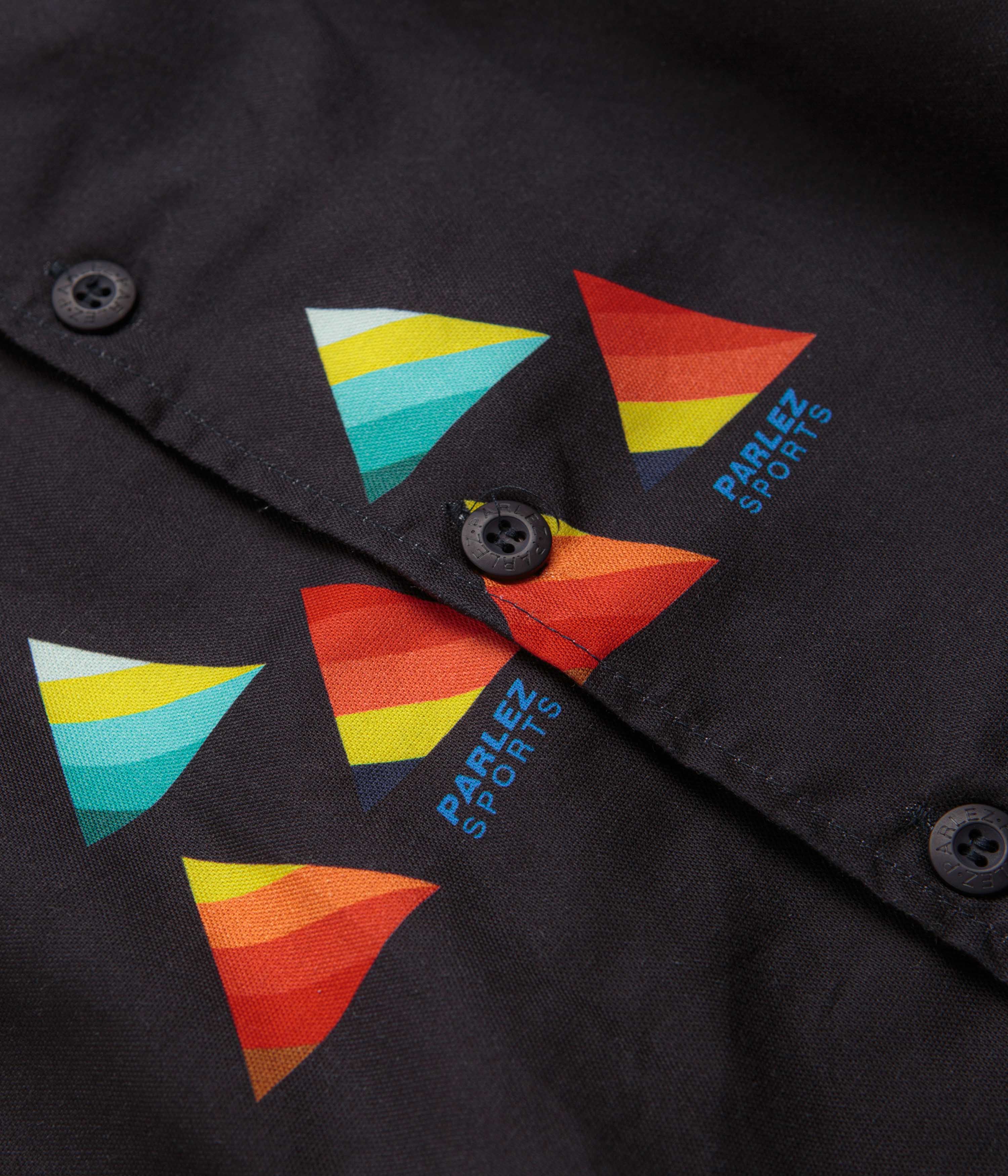 Parlez Antilles Short Sleeve Shirt - Navy - Image 3