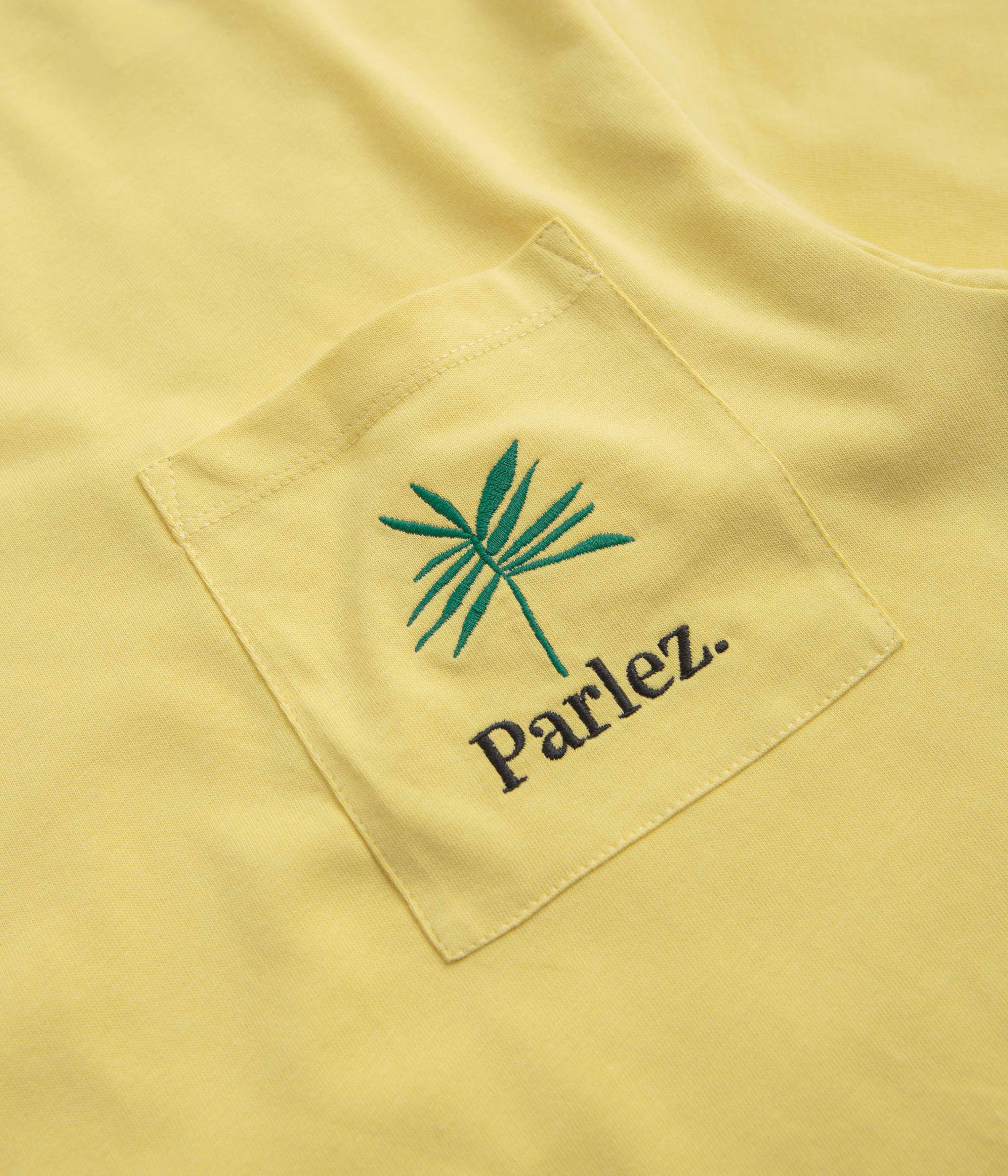 Parlez Areca Pocket T-Shirt - Dusky Yellow - Image 3