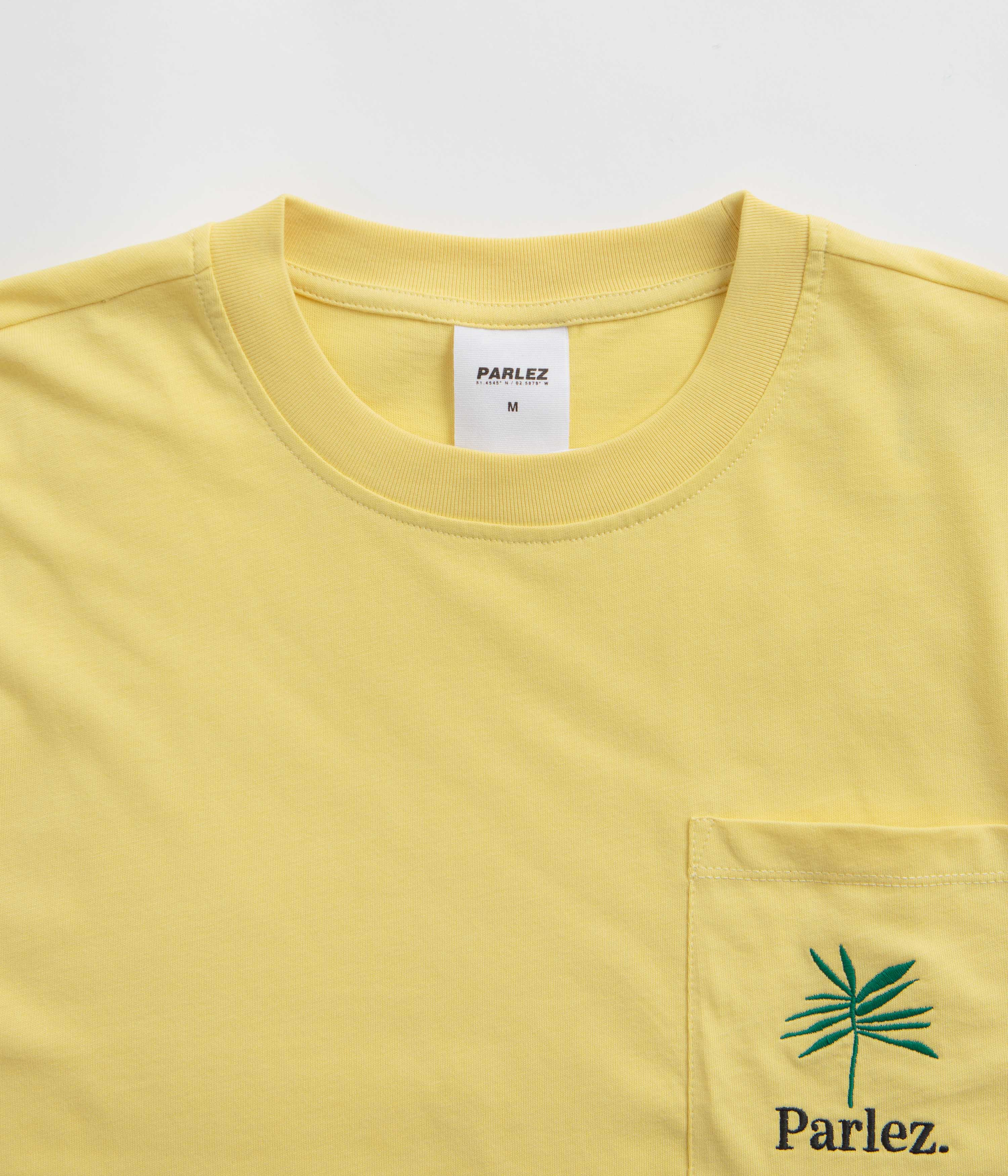 Parlez Areca Pocket T-Shirt - Dusky Yellow - Image 4