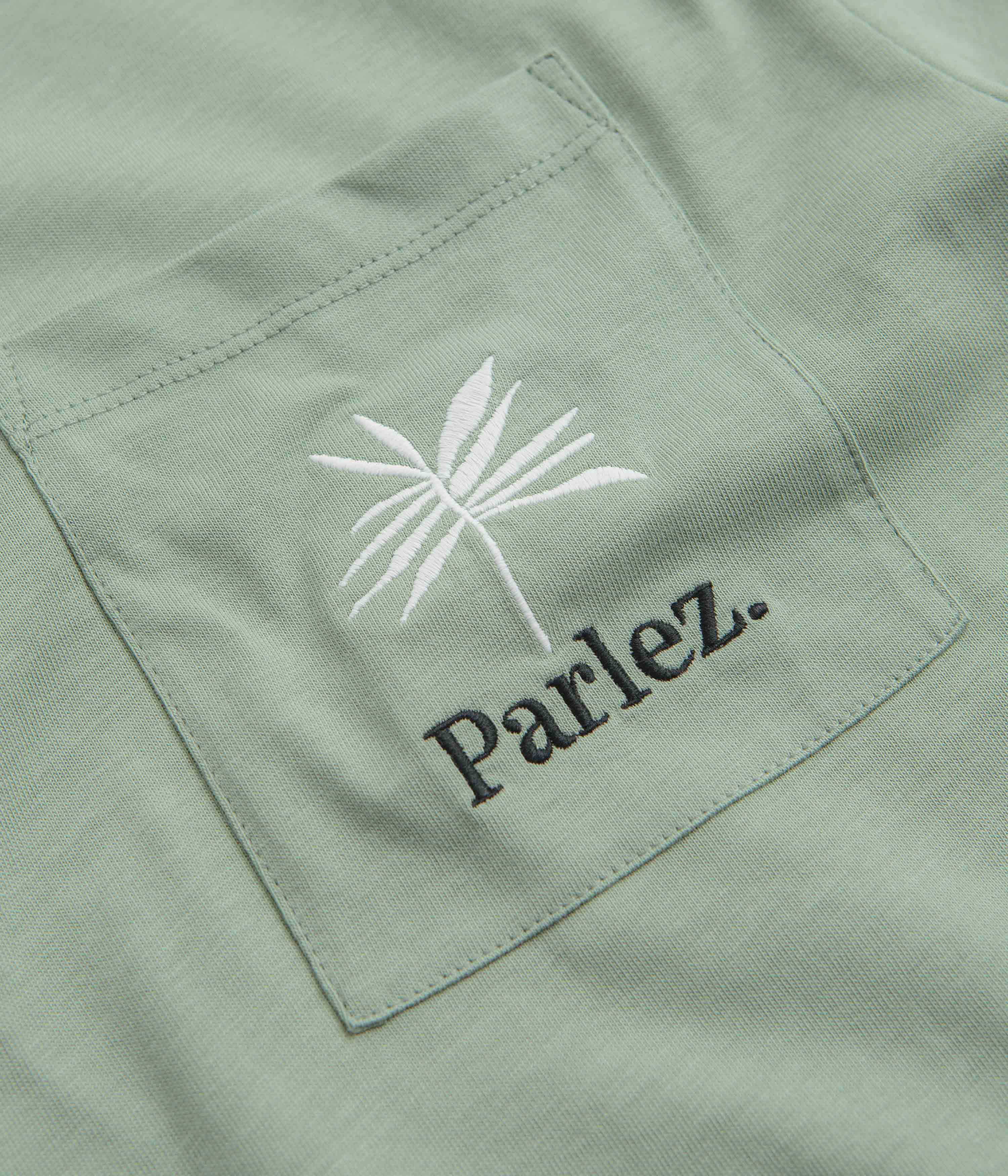 Parlez Areca Pocket T-Shirt - Sea Mist - Image 2