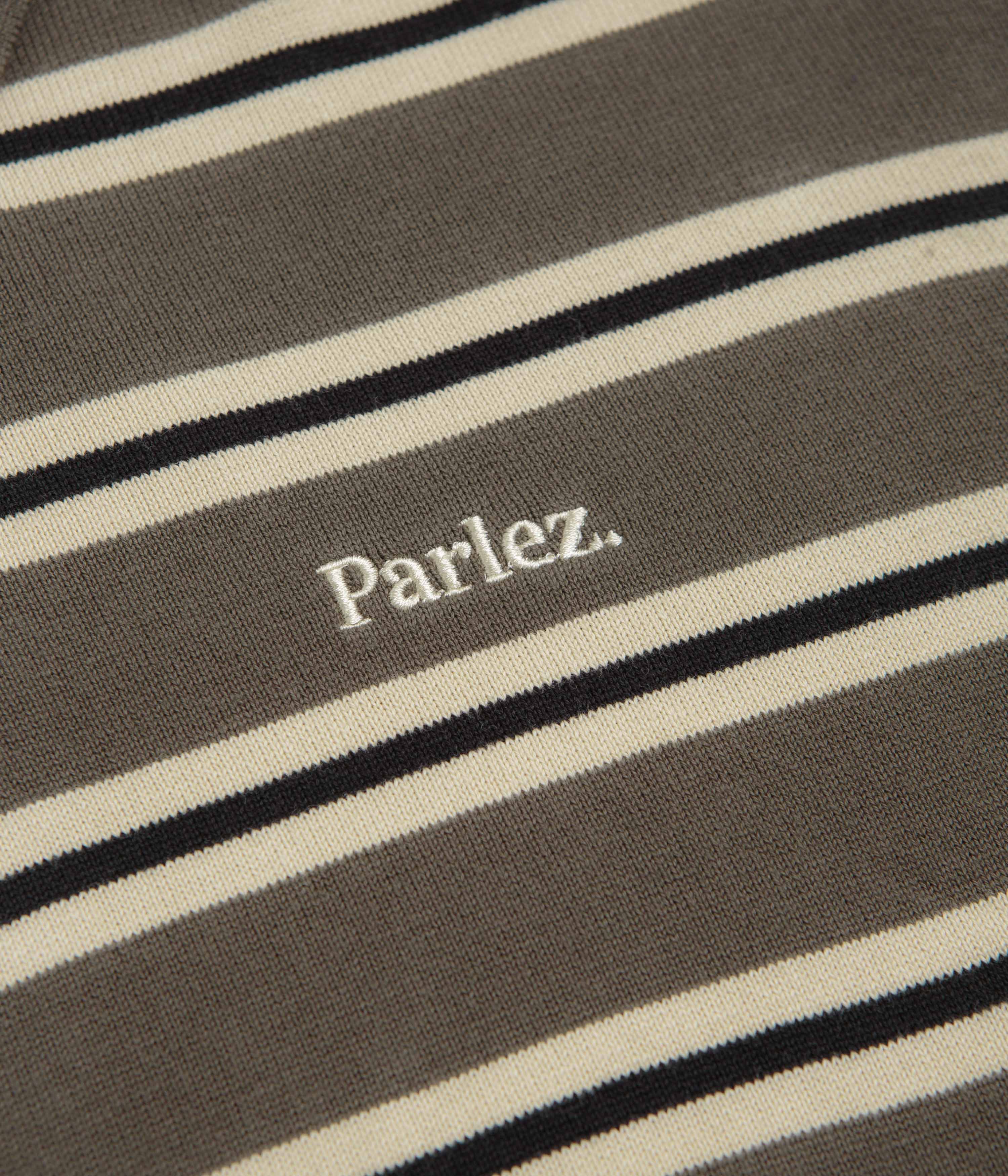 Parlez Aspen Long Sleeve Polo Shirt - Moss - Image 3