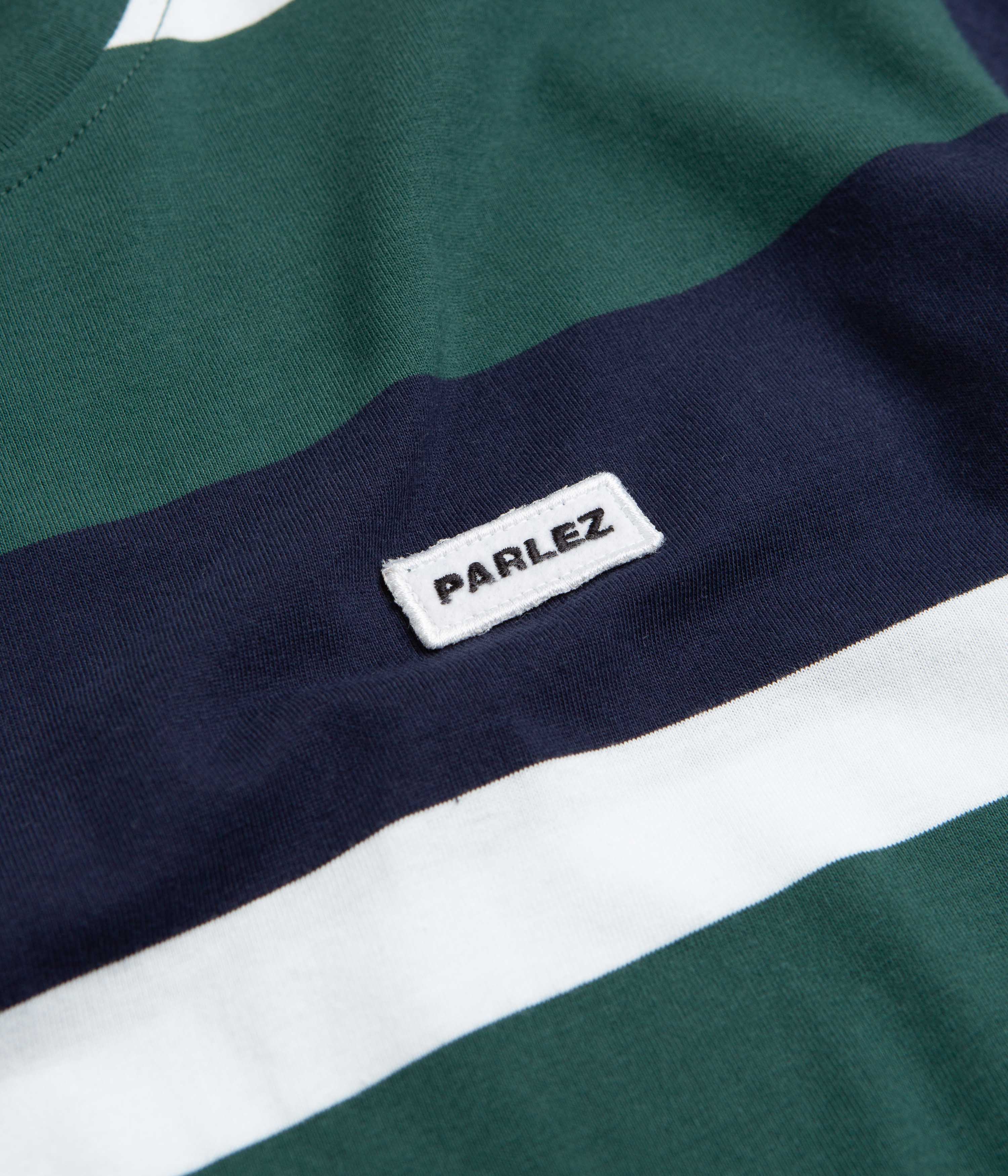 Parlez Bank Striped T-Shirt - Deep Green - Image 2