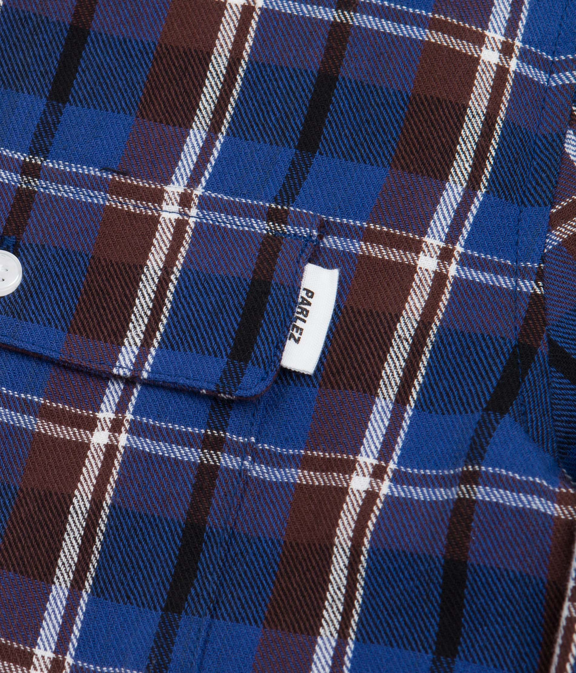 Parlez Carson Shirt - Navy Check - Image 3