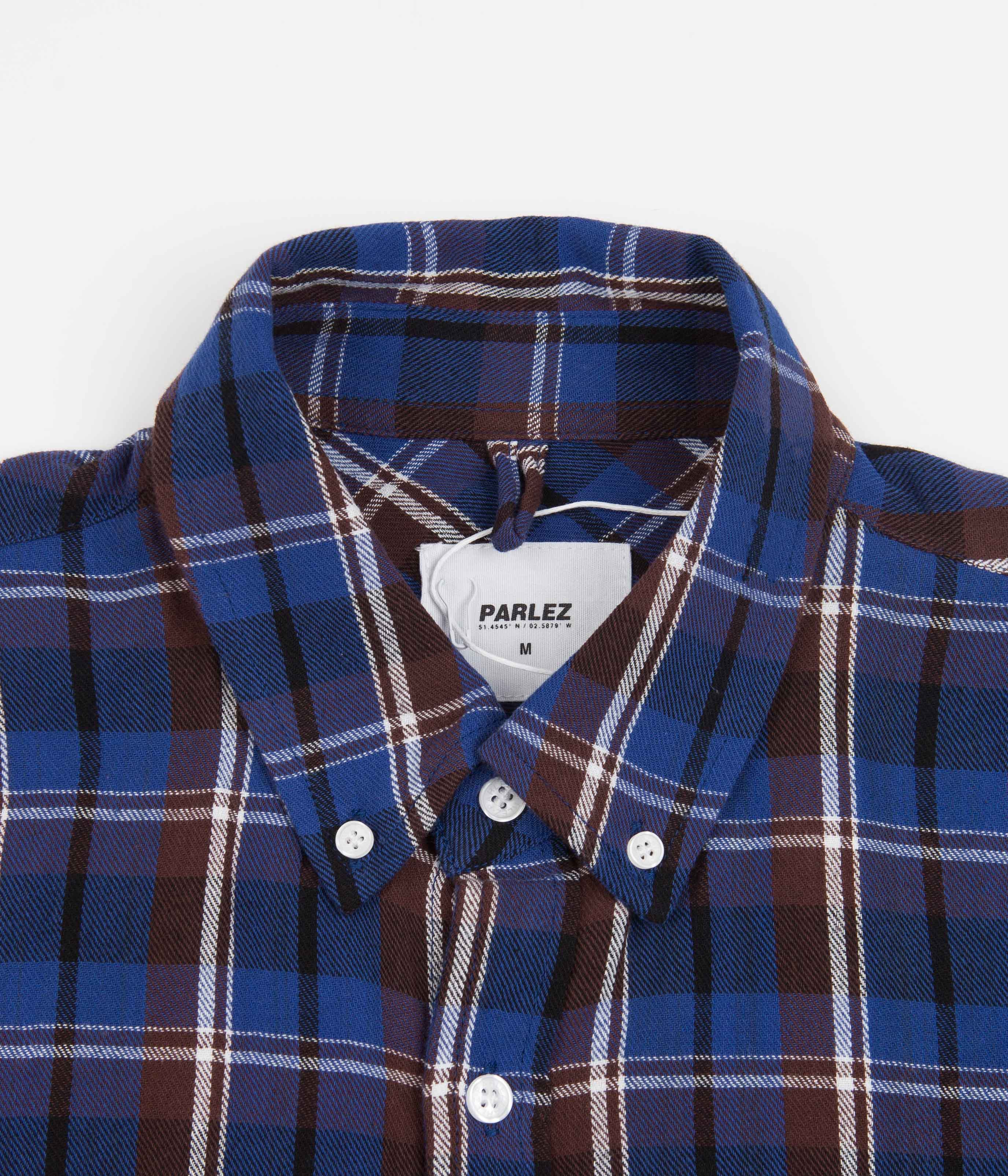 Parlez Carson Shirt - Navy Check - Image 4