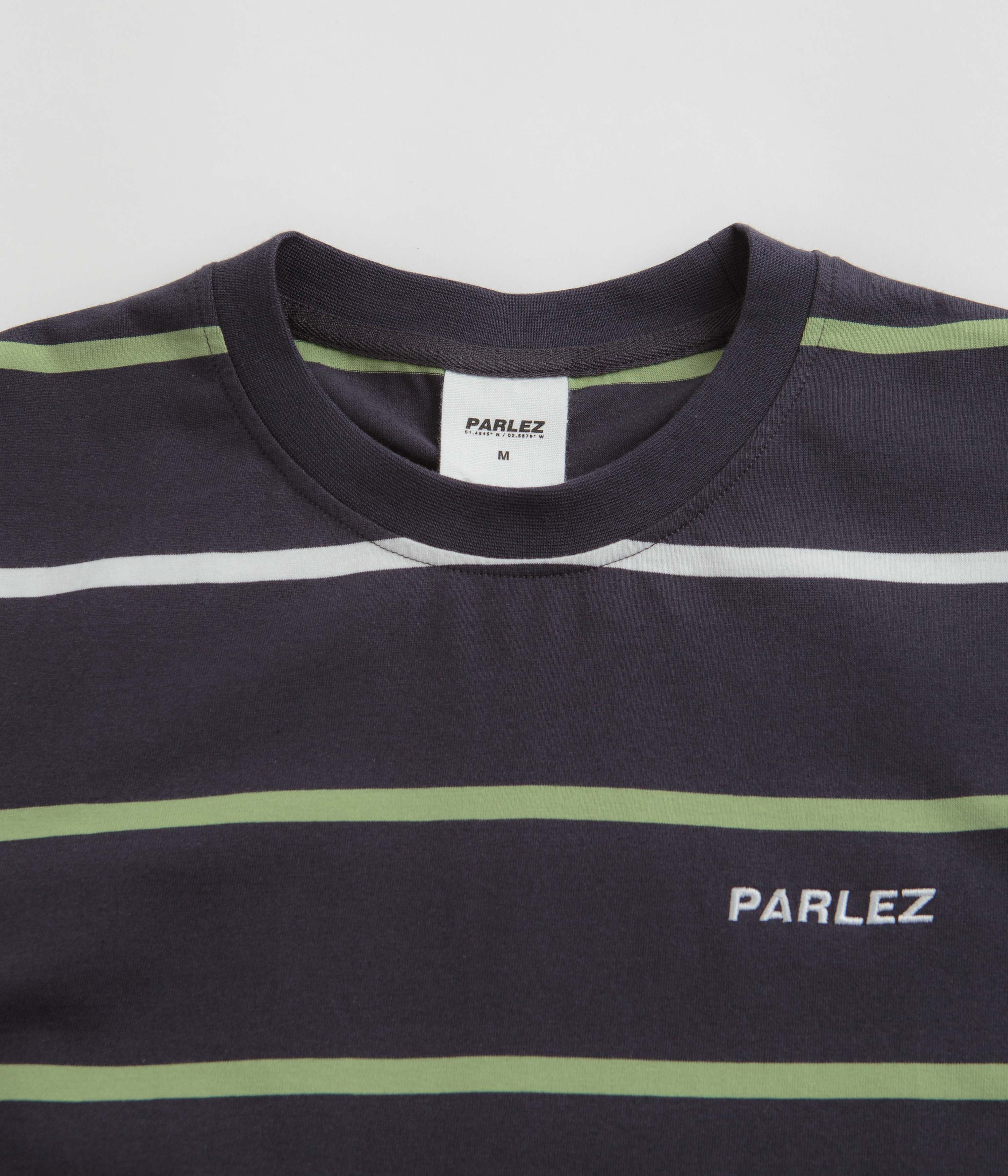 Parlez Element Stripe T-Shirt - Navy - Image 2