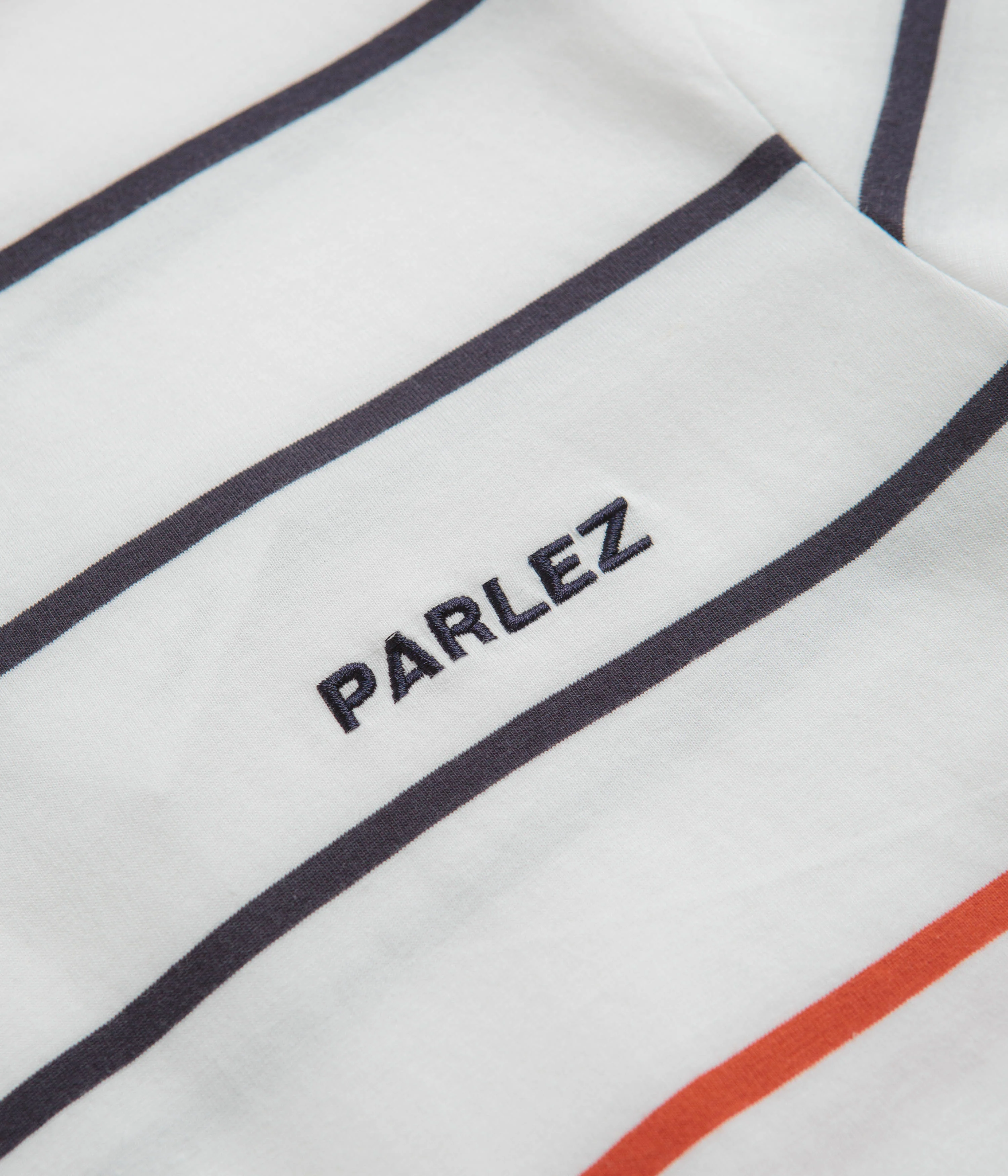 Parlez Element Stripe T-Shirt - White - Image 3