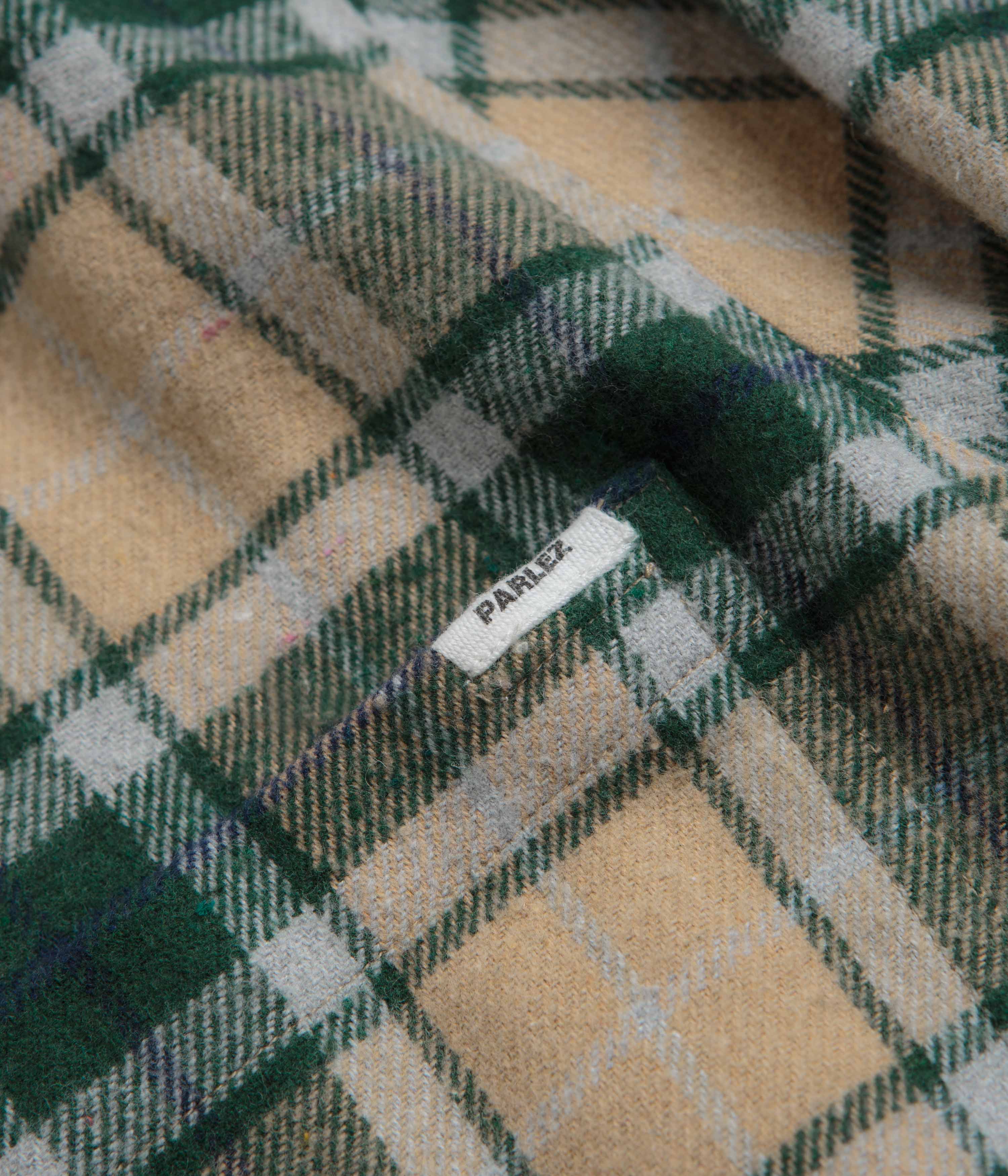 Parlez Fernley Shirt - Green Check - Image 3