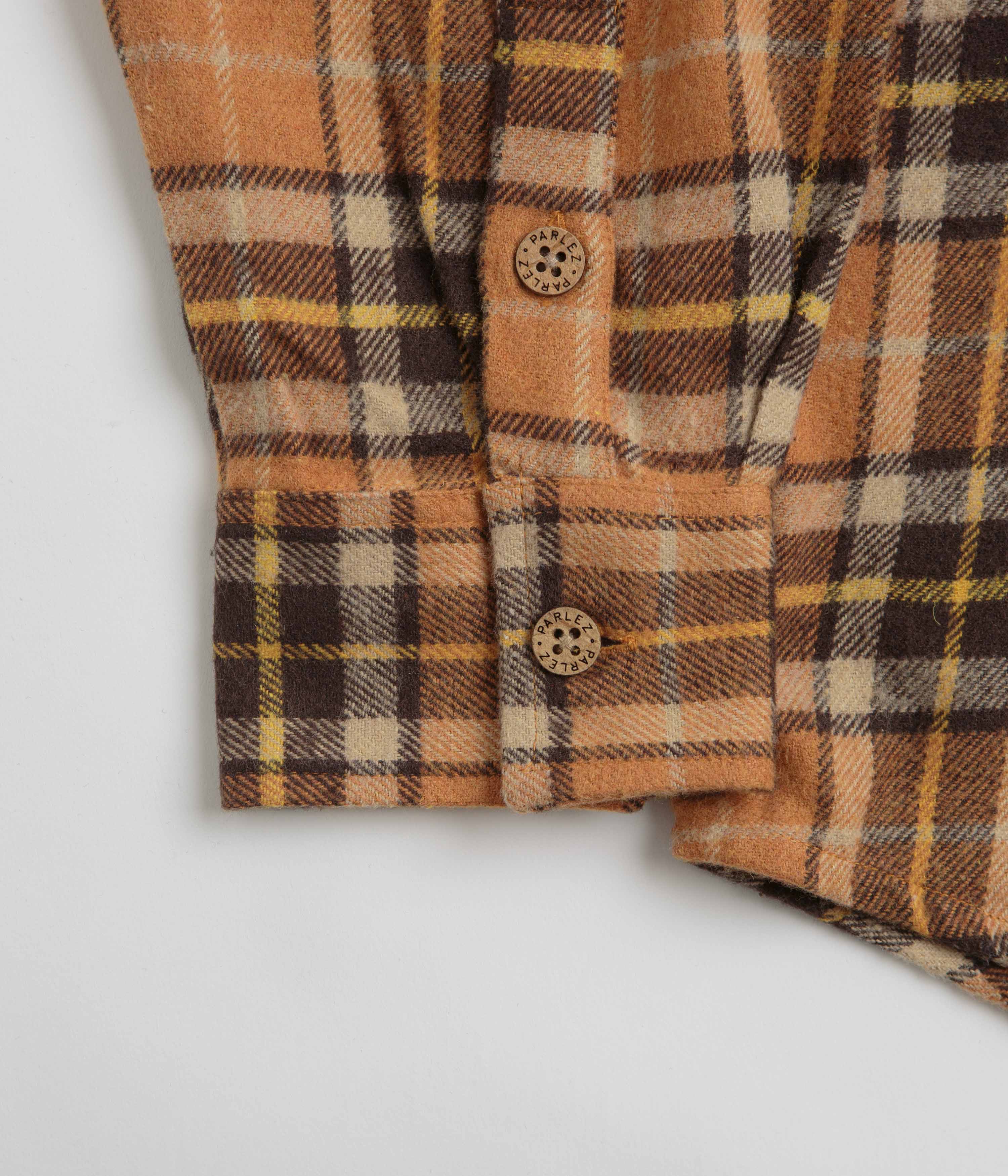 Parlez Fernley Shirt - Orange Check - Image 2
