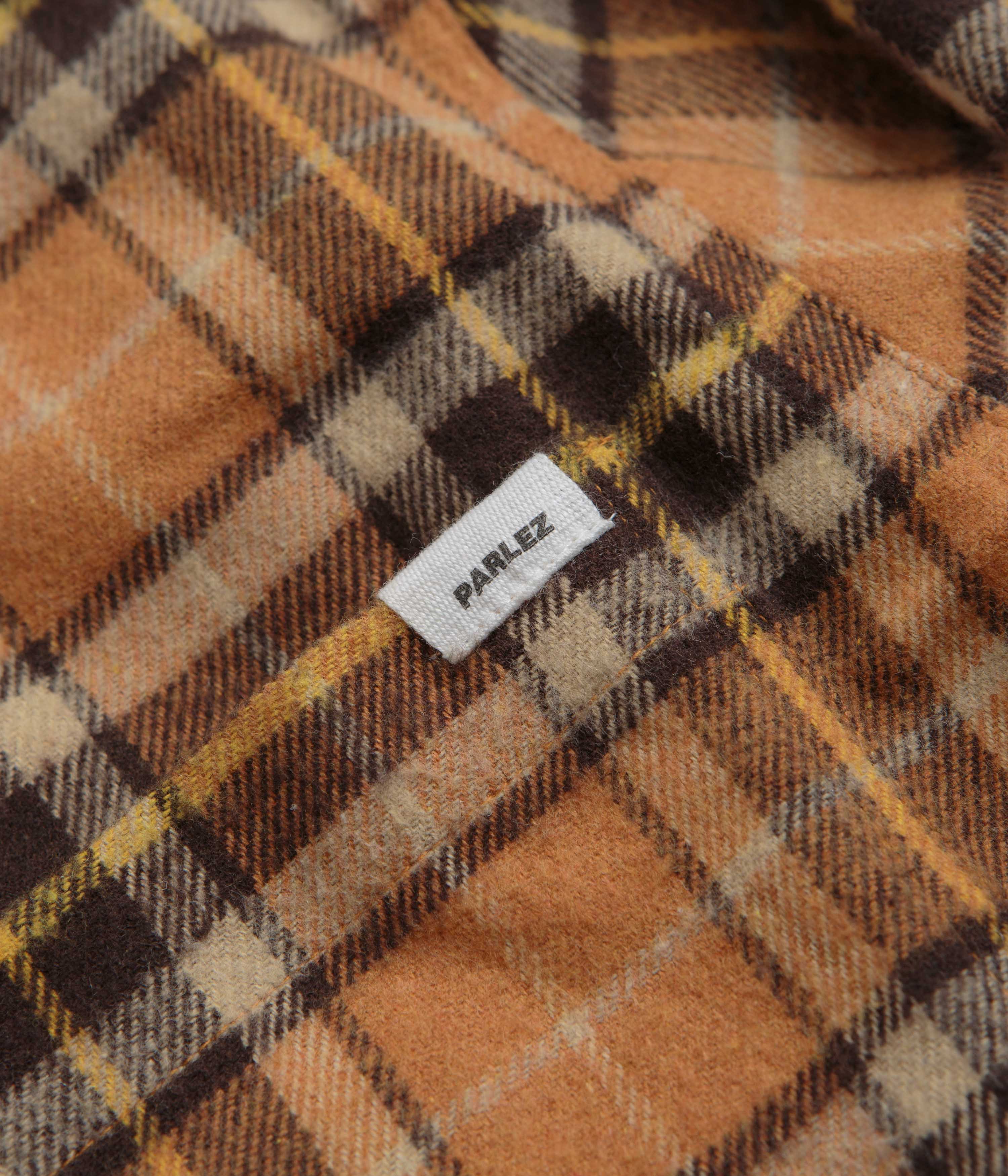 Parlez Fernley Shirt - Orange Check - Image 3