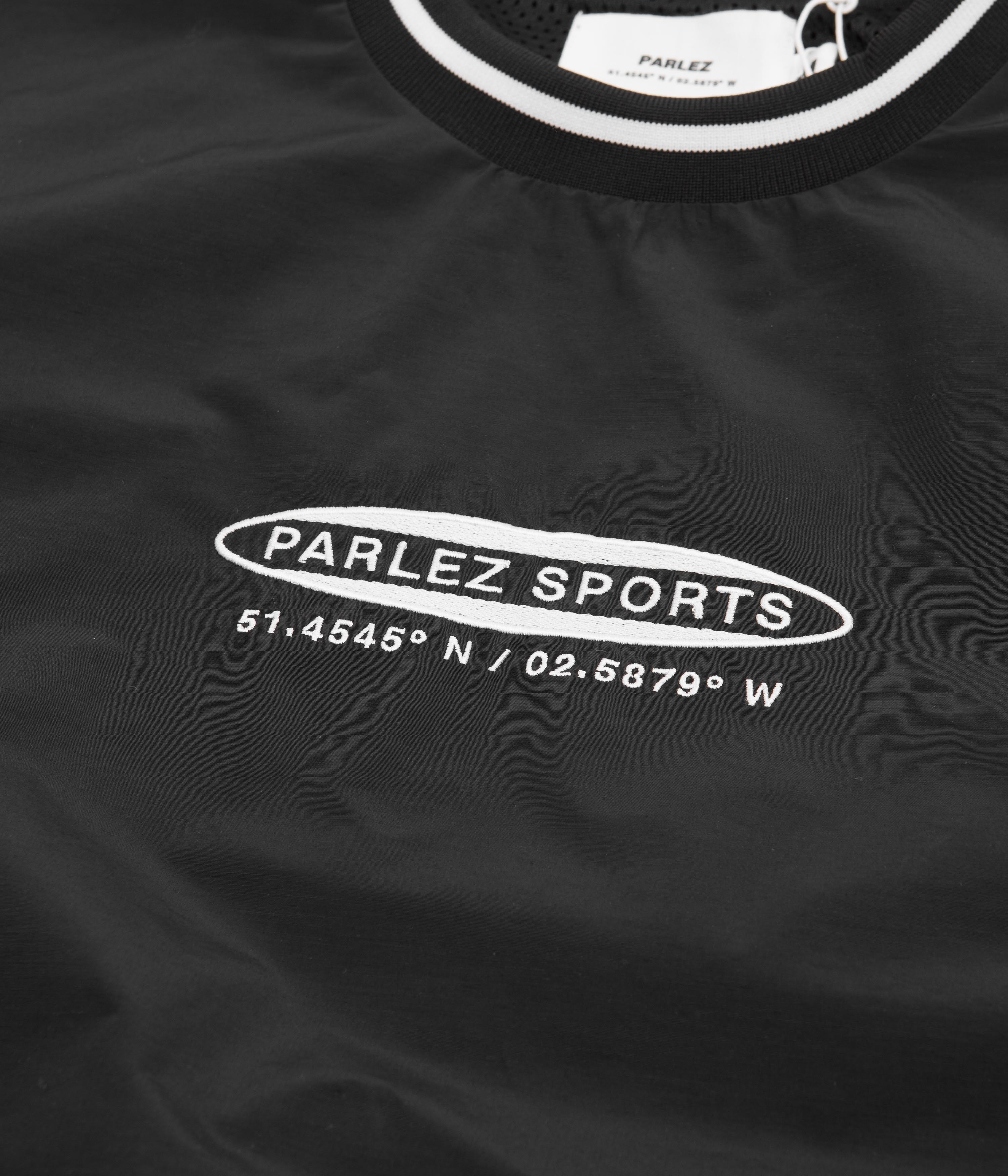 Parlez Parker Windbreaker Crewneck Sweatshirt - Black - Image 3