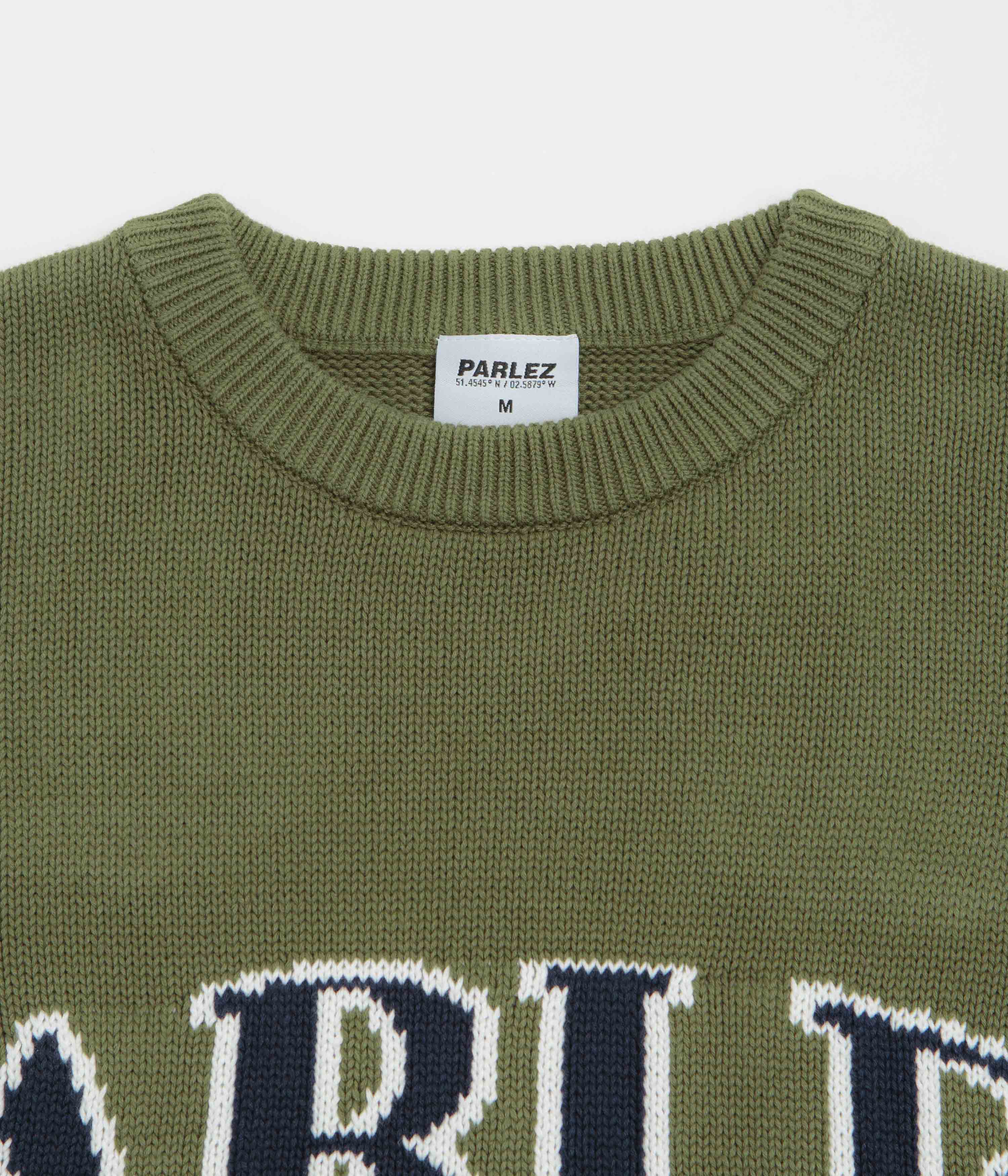 Parlez Phelan Crewneck Sweatshirt - Olive Green - Image 3
