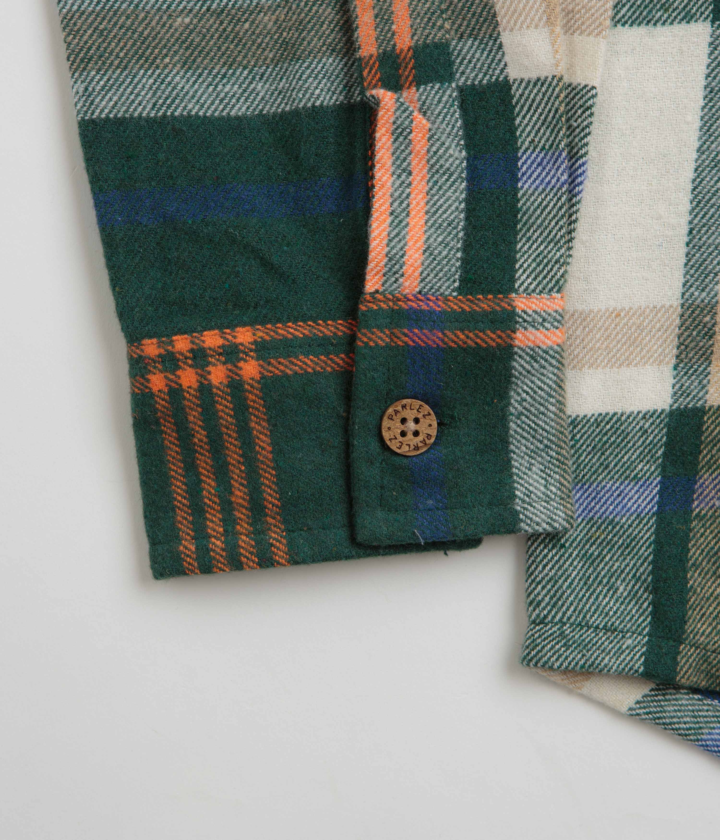 Parlez Rotan Check Shirt - Deep Green - Image 2