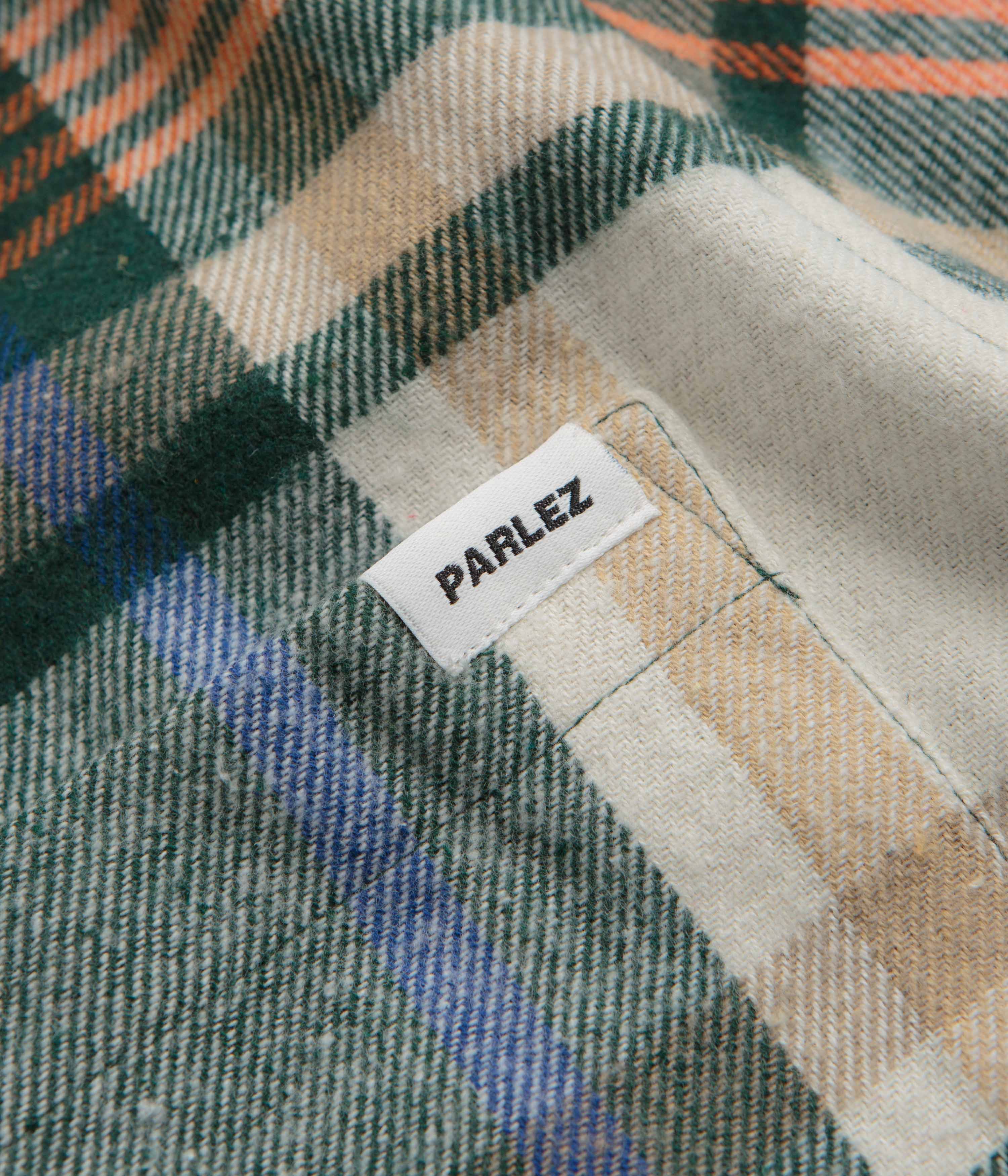 Parlez Rotan Check Shirt - Deep Green - Image 3