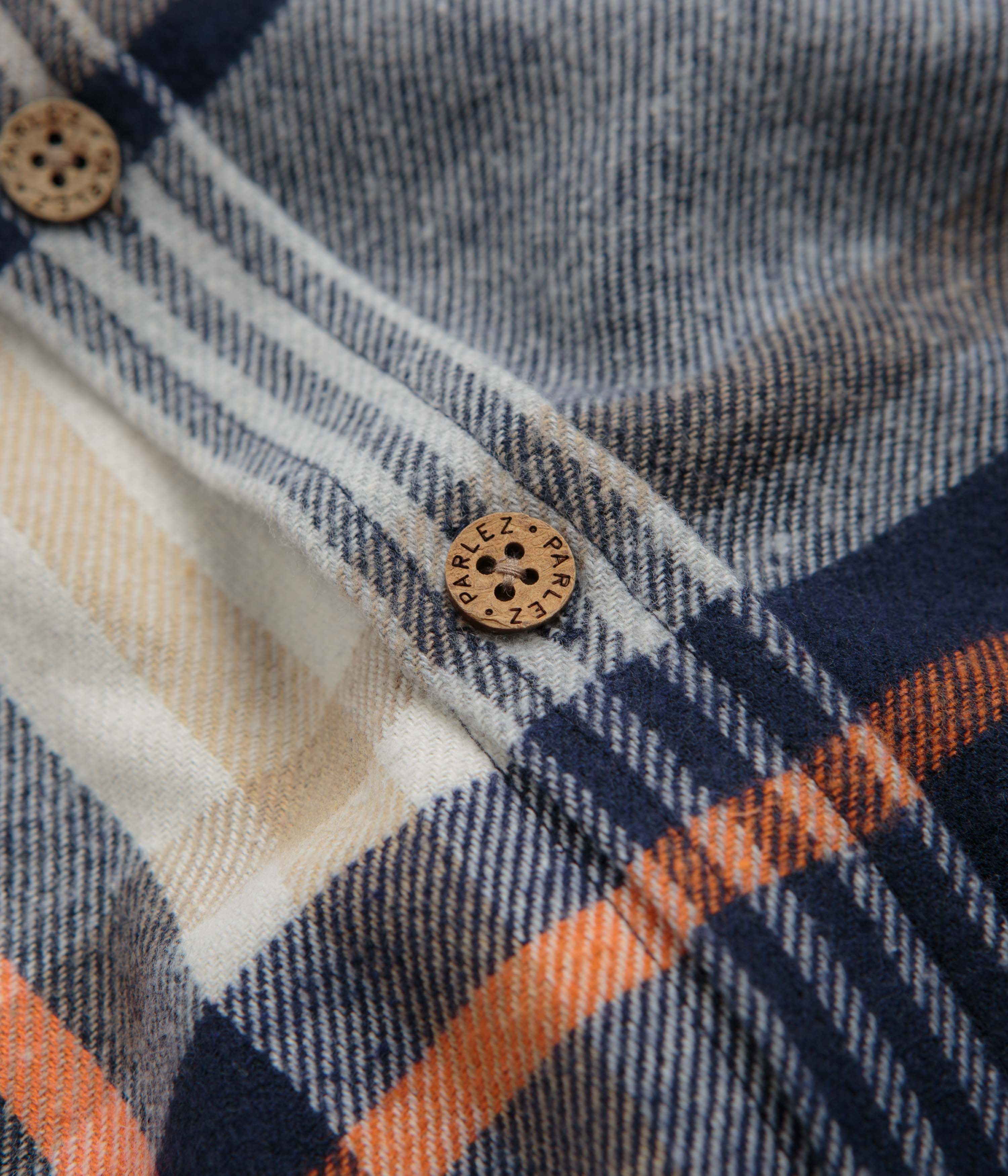 Parlez Rotan Check Shirt - Navy - Image 3
