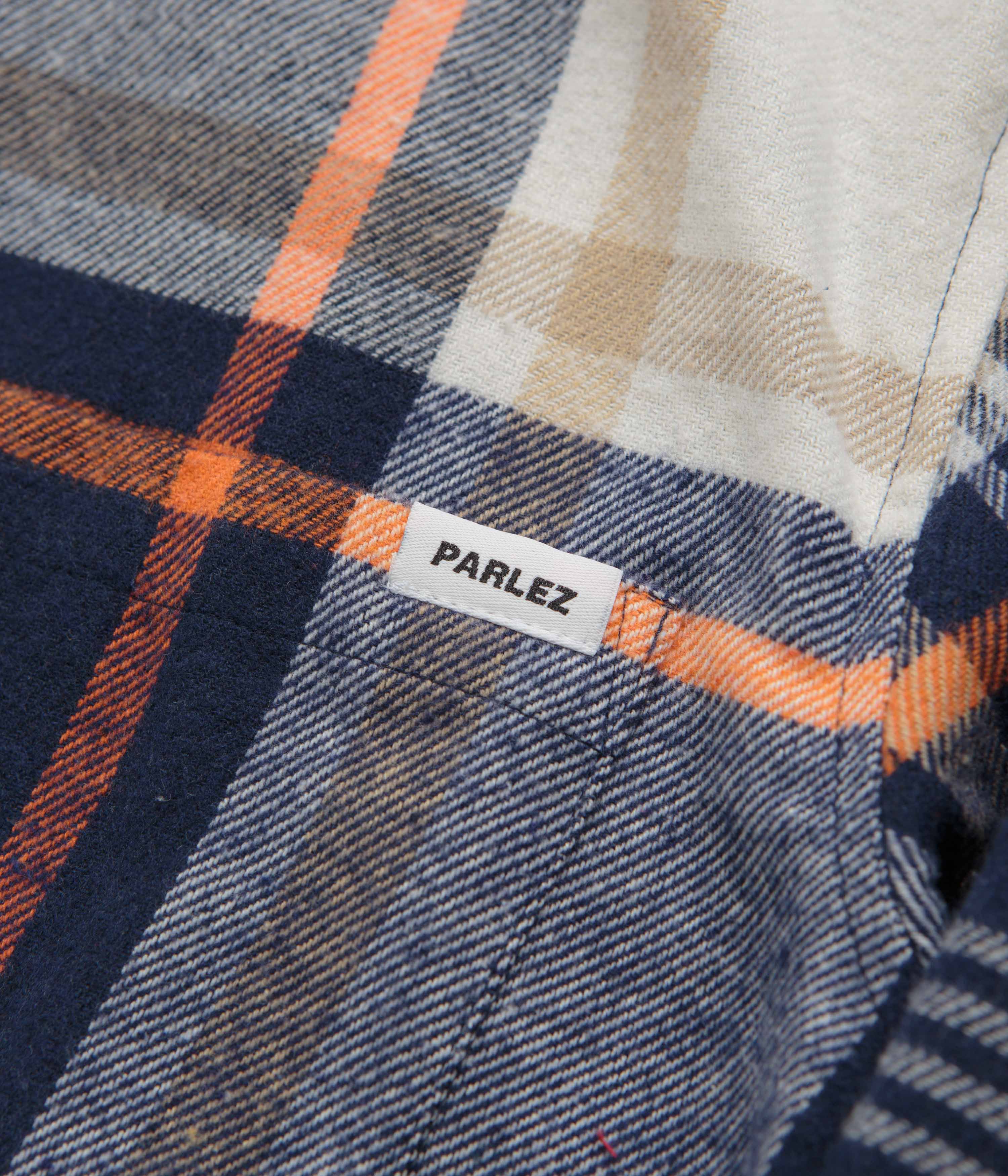 Parlez Rotan Check Shirt - Navy - Image 4