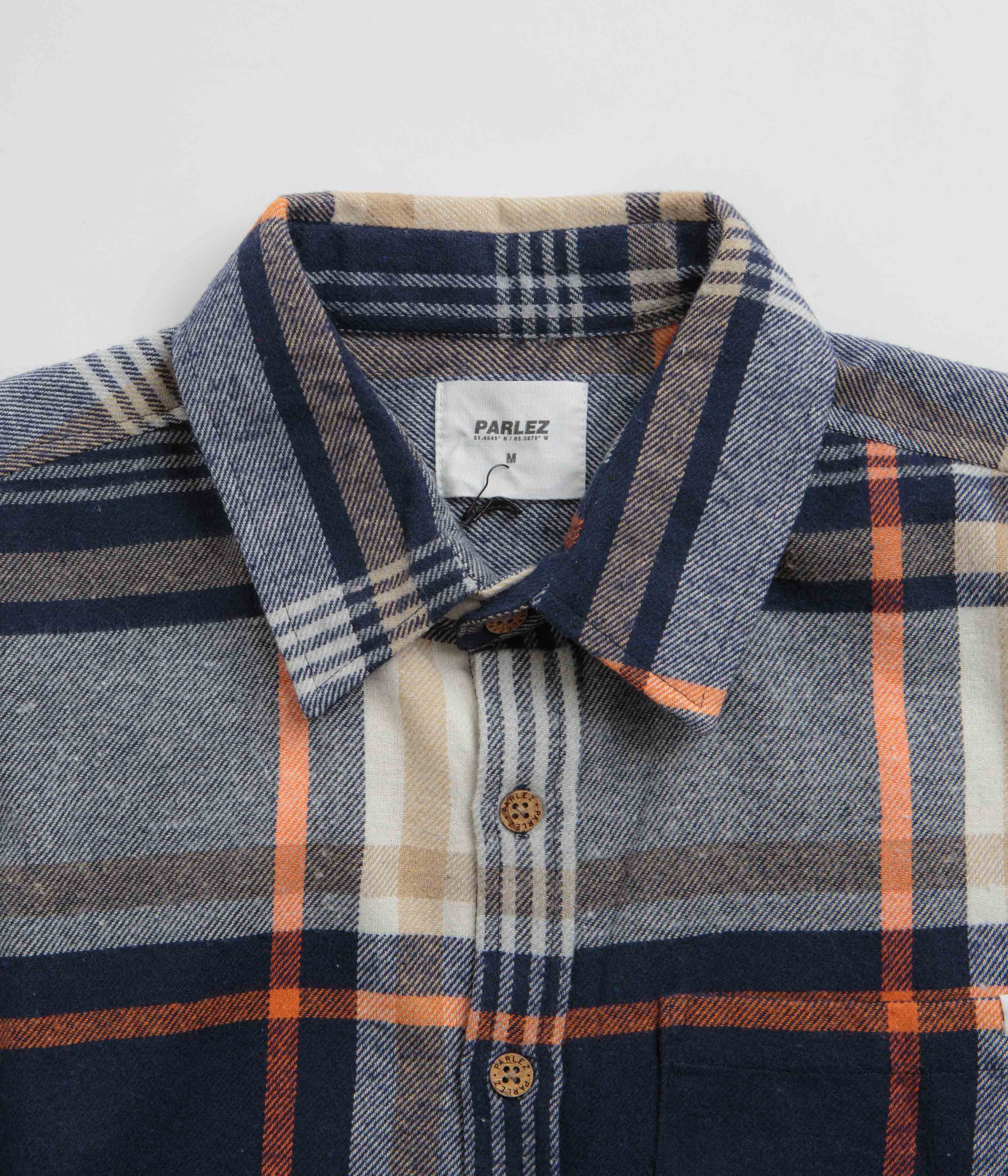 Parlez Rotan Check Shirt - Navy - Image 5